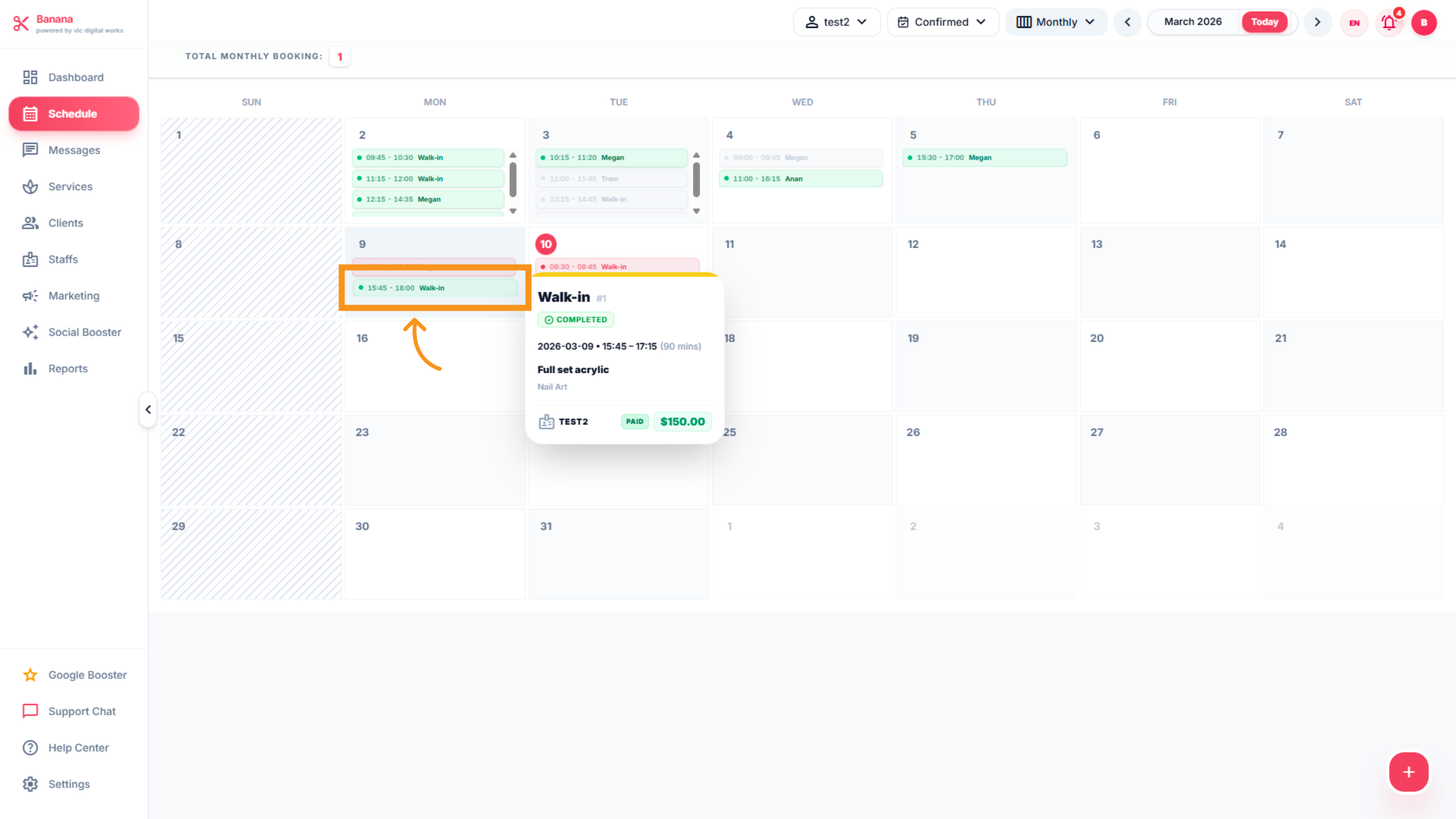 Check  Appointment status