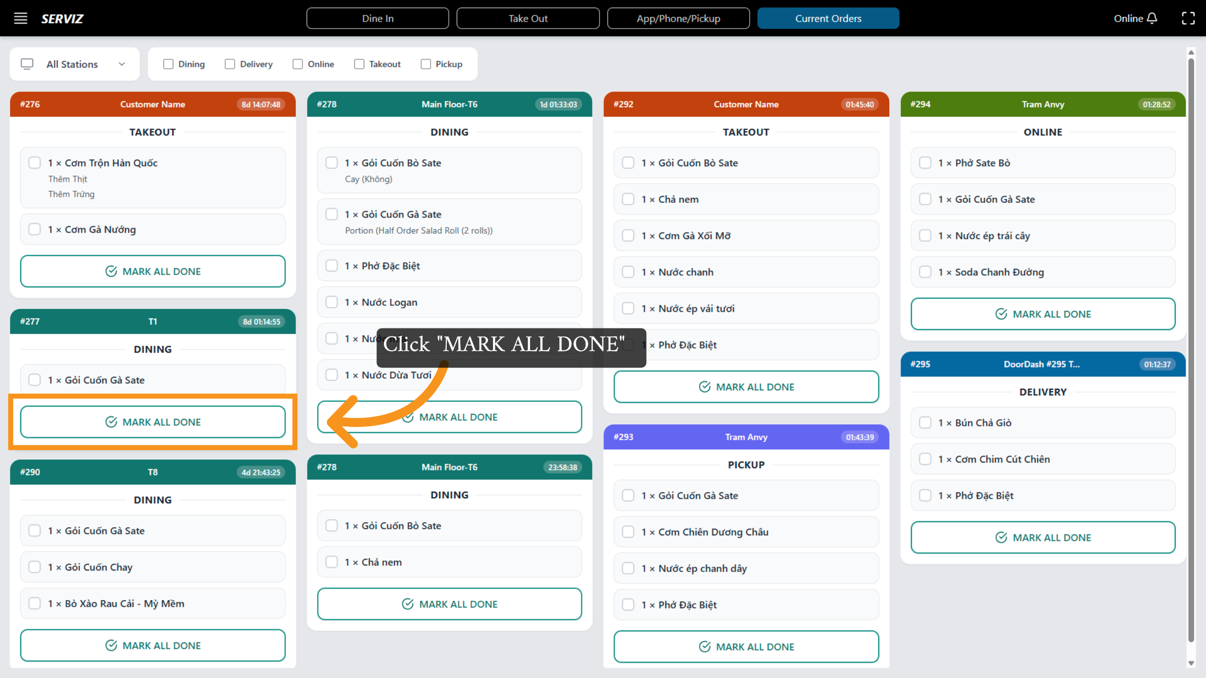 Mark All Orders Done