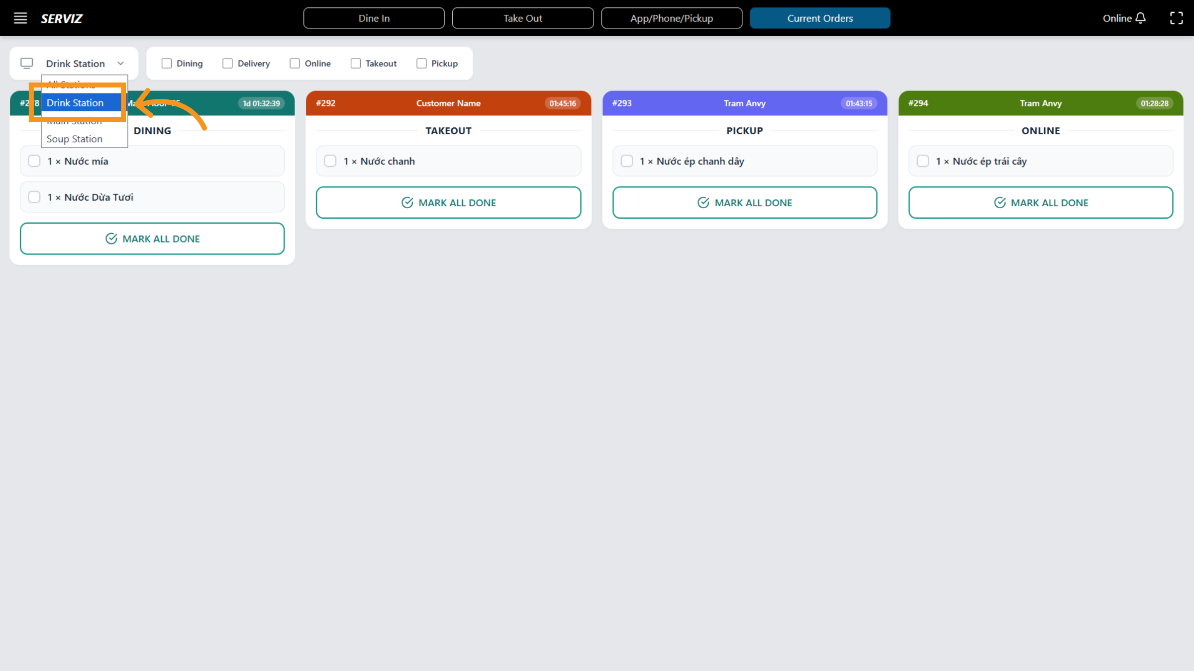 Click Stations Configuration
