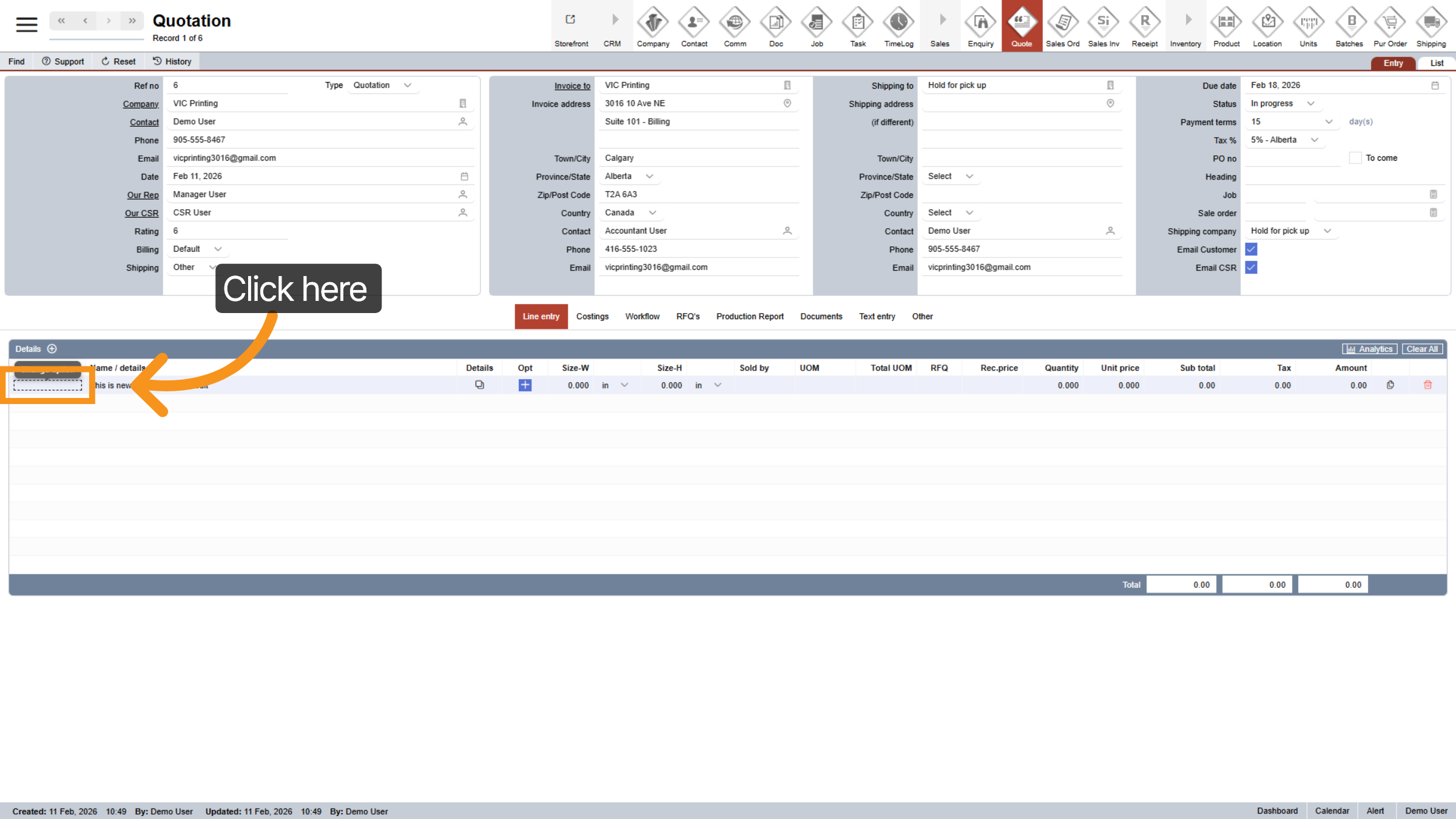 Click Third Navigation Link