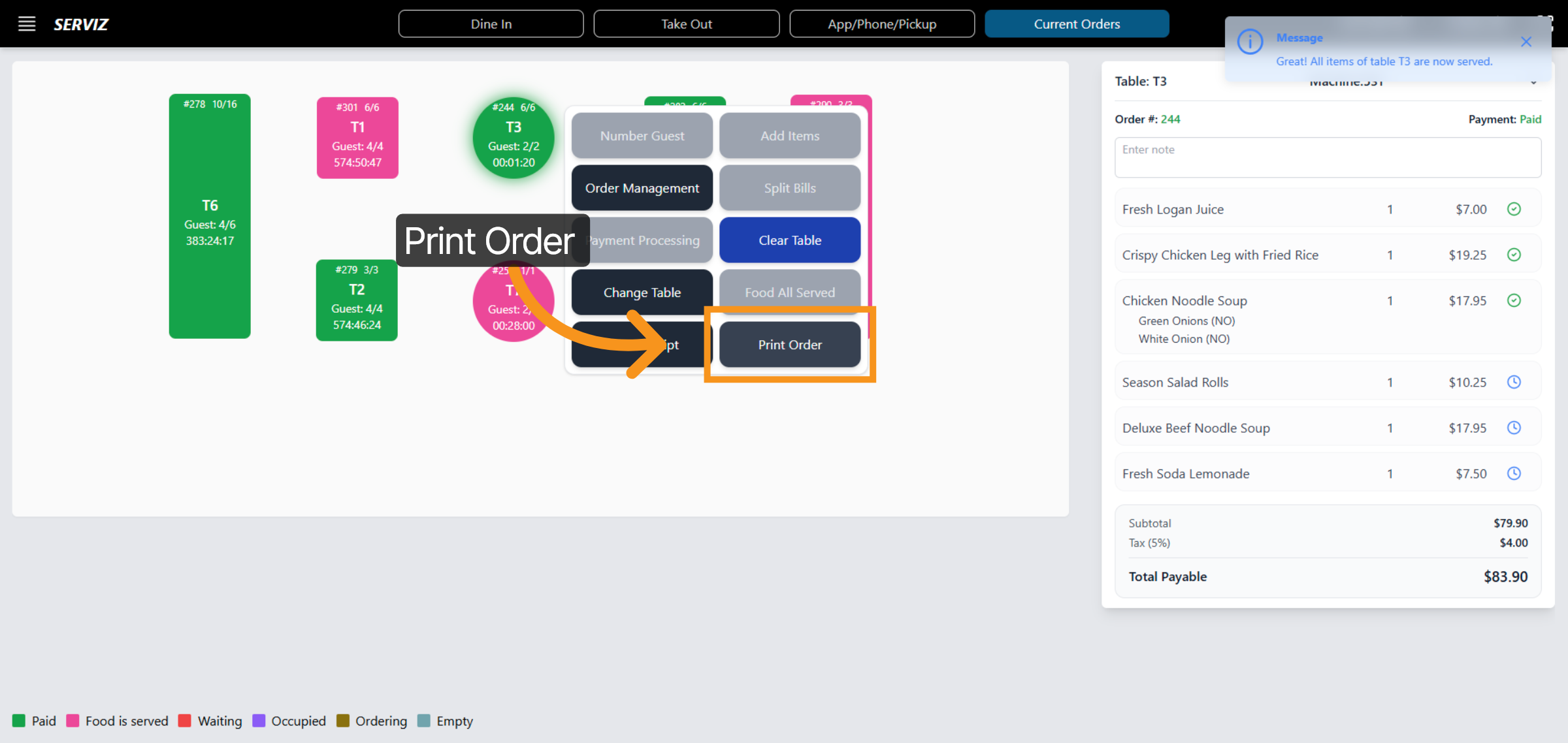 Print Order Details