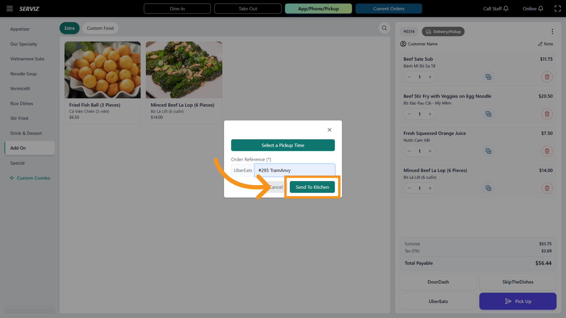 Access Order Ubereats