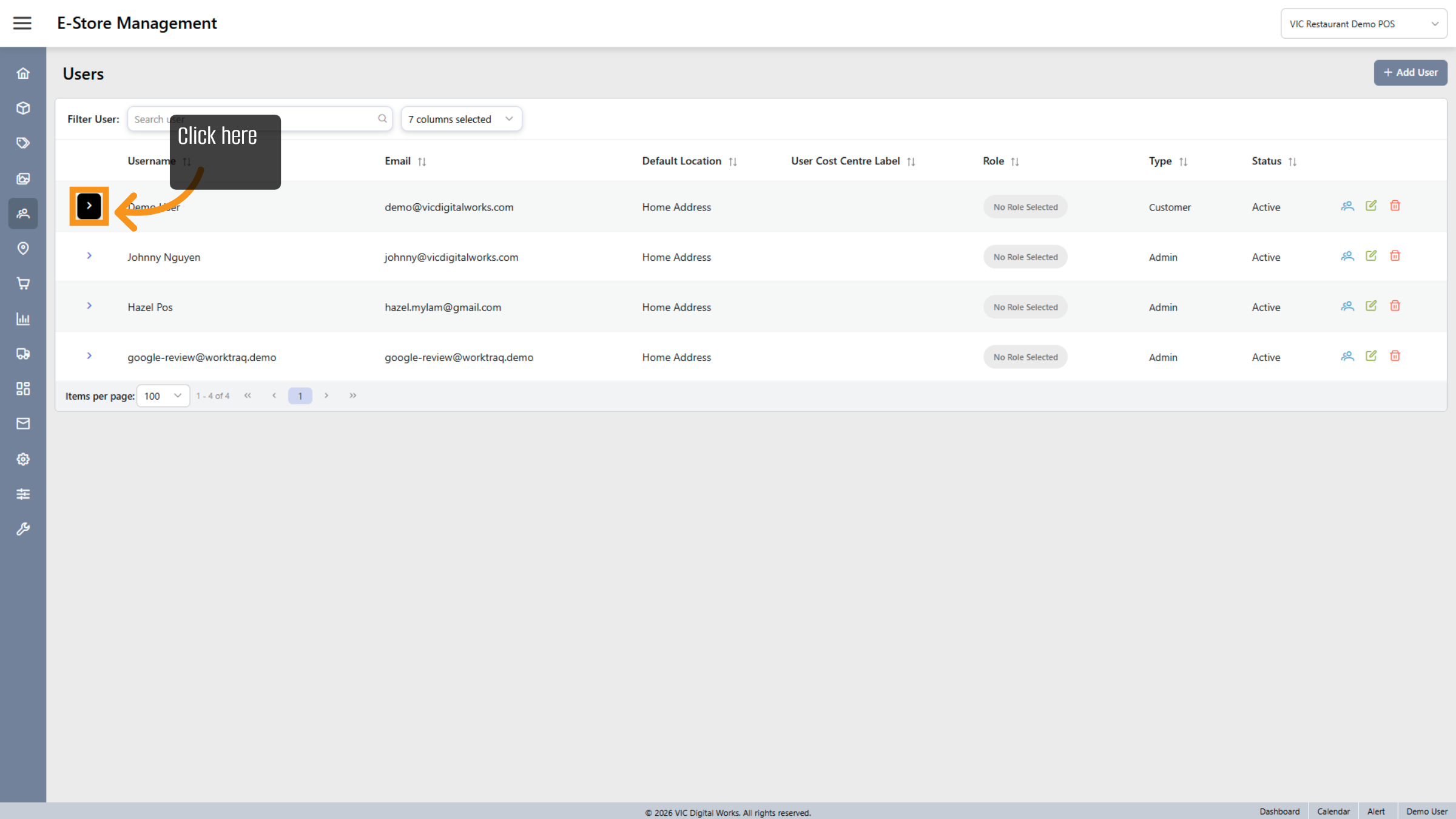 Expand User Settings