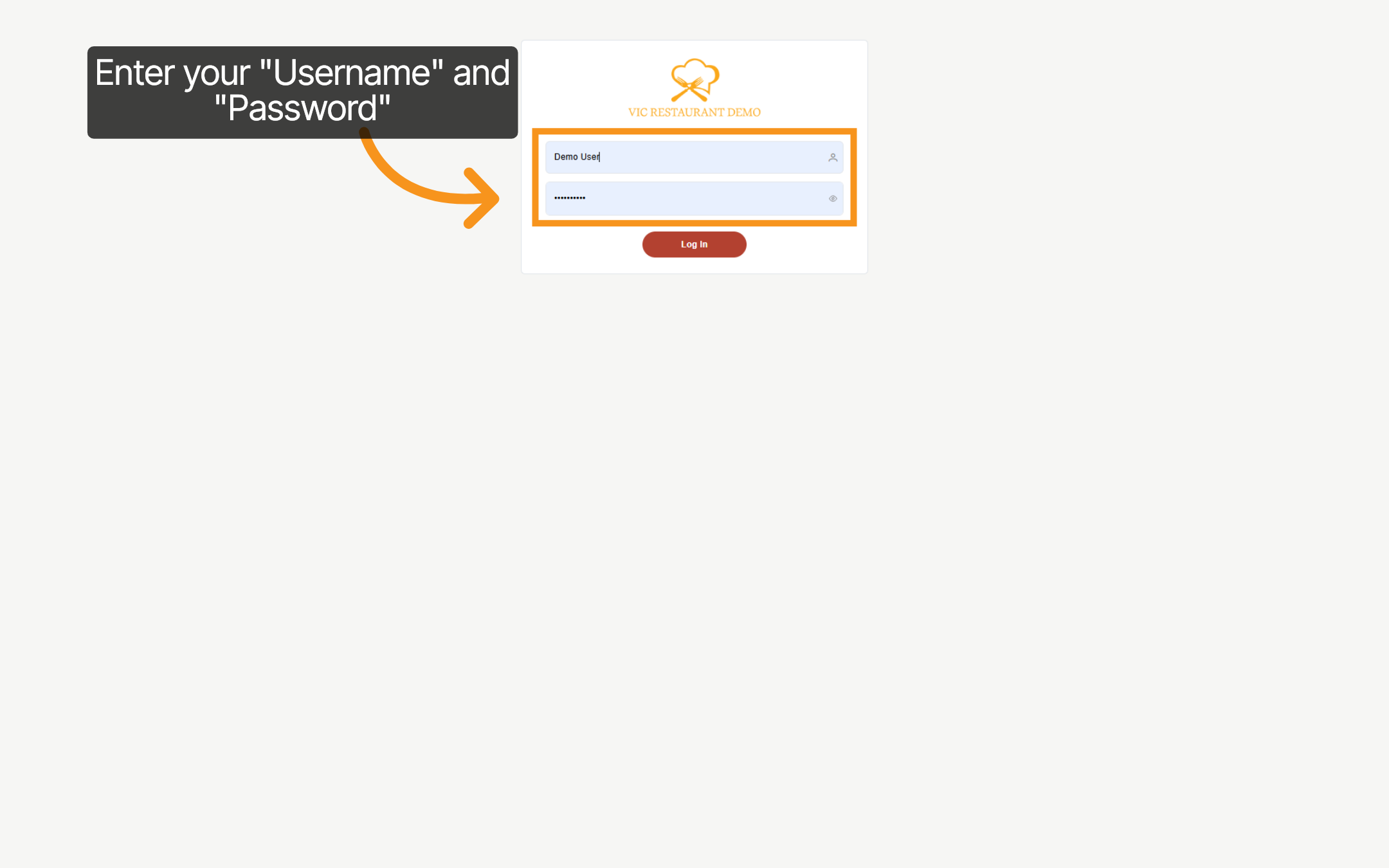 Enter Your Login Credentials