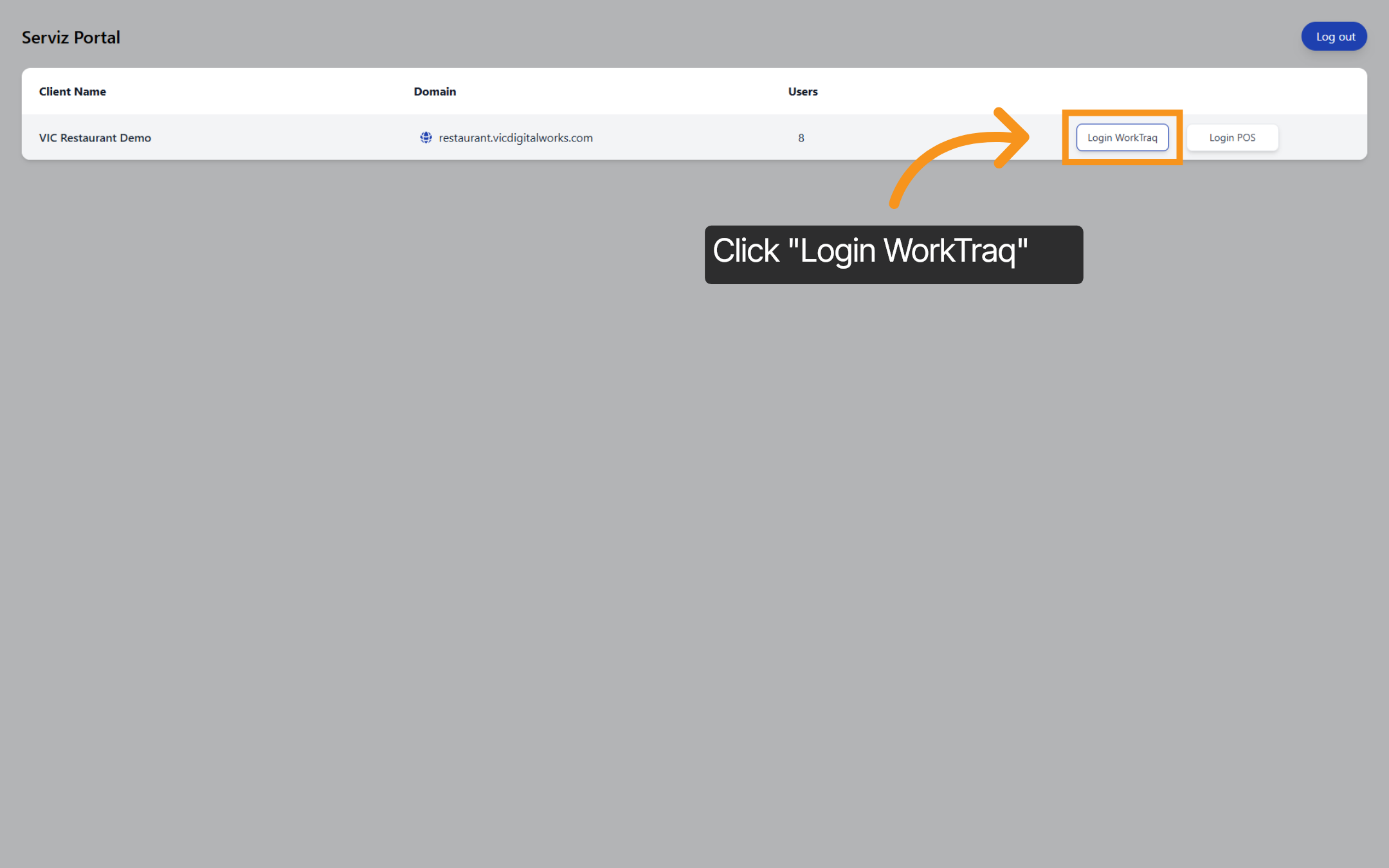 Select WorkTraq Login