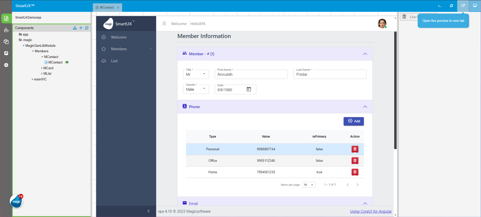Switch to 'localhost:60243'