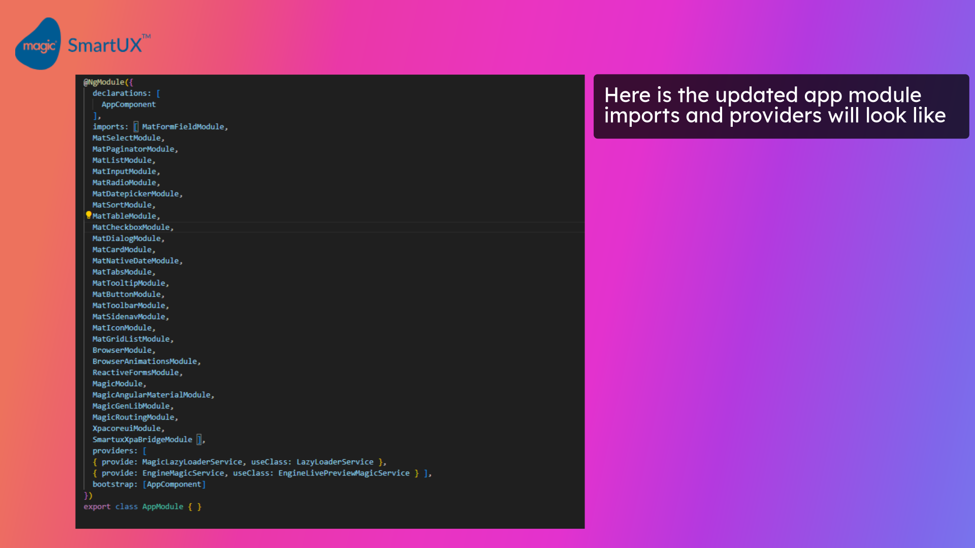 App module after changes 