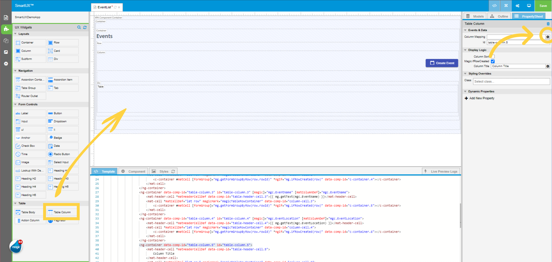 Drag and Drop the Fifth Column for “StartDate”