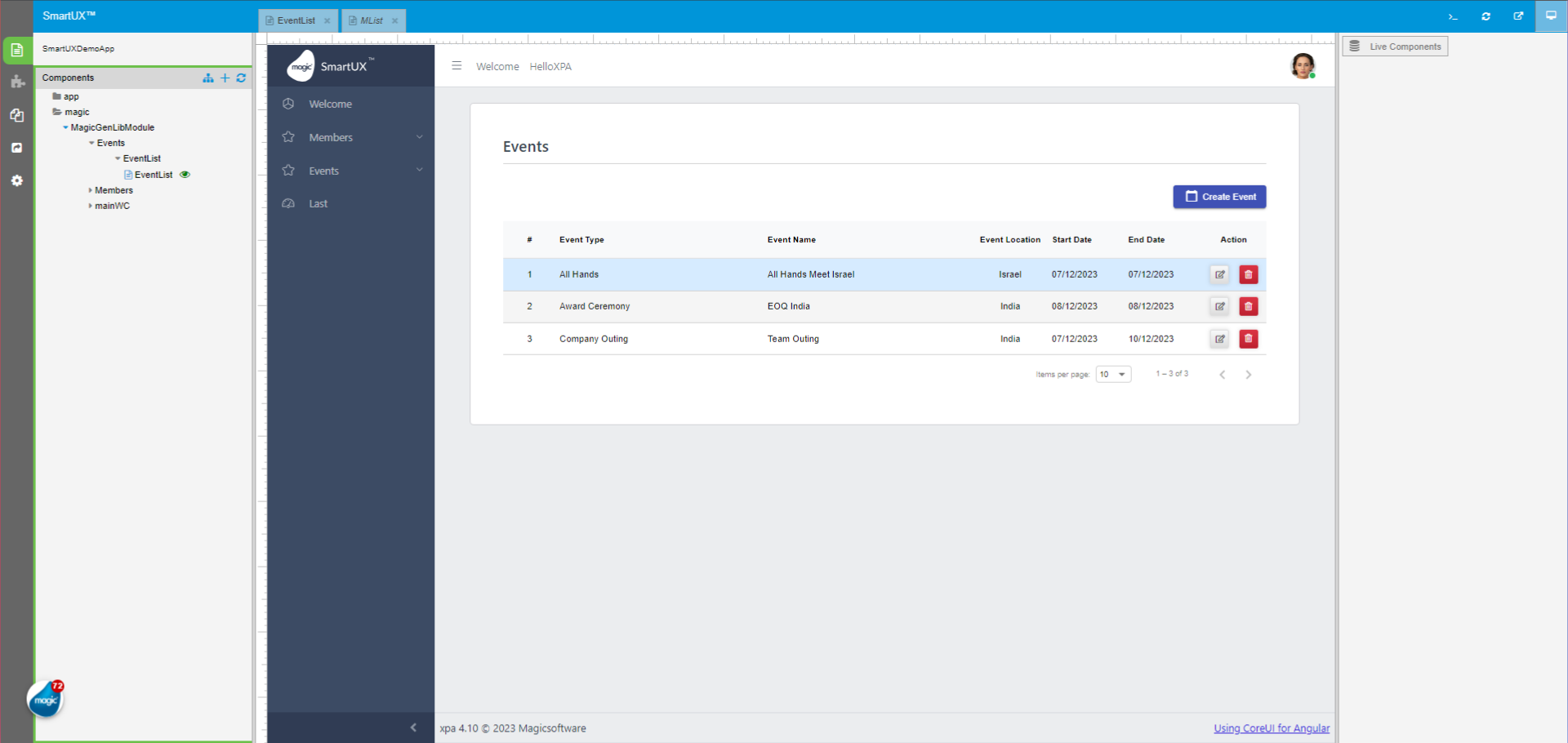 Switch to 'localhost:60815'