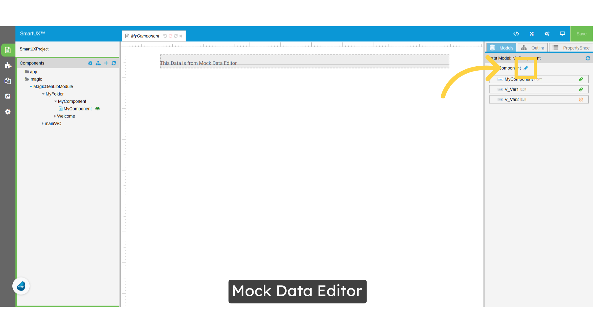 Mock Data Editor