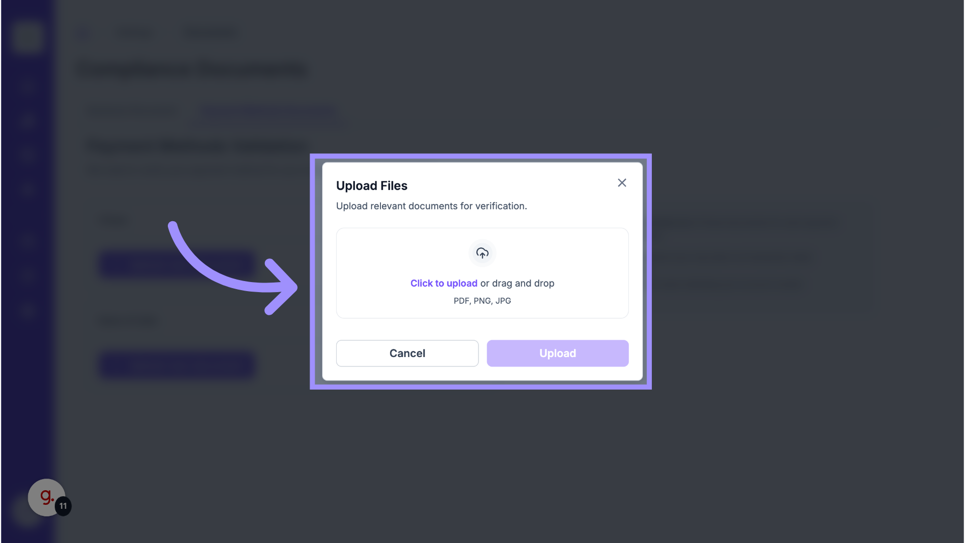  Upload New Document