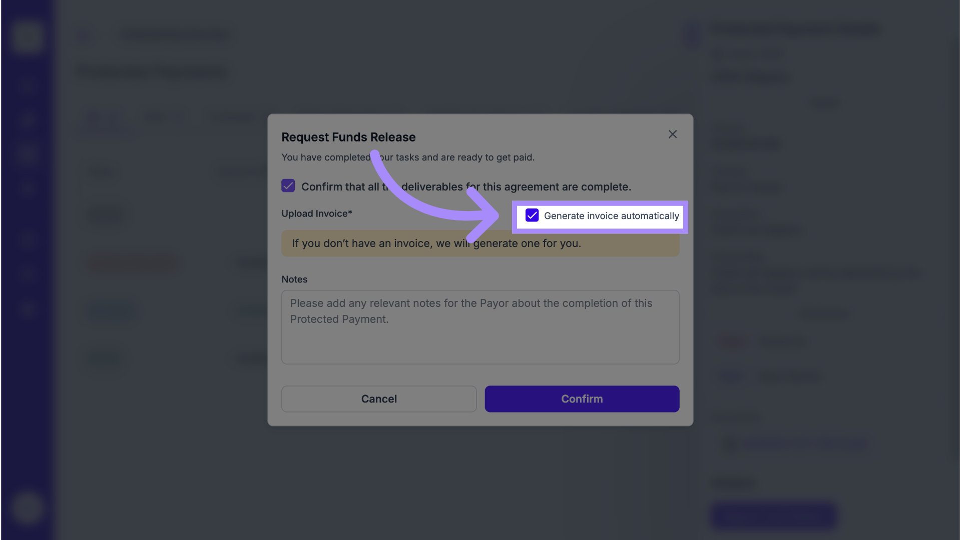 Generate an Invoice
