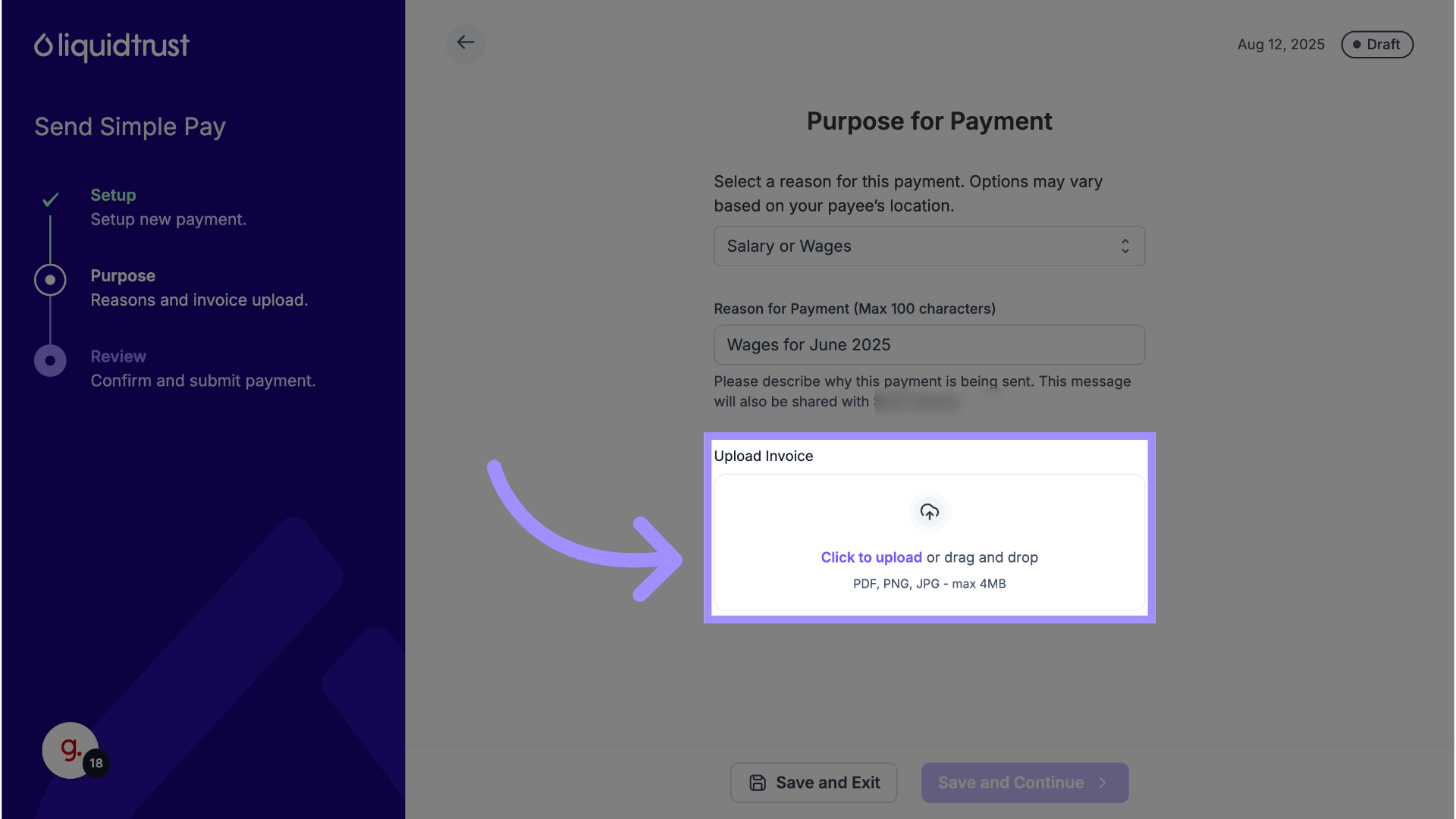 Upload Invoice