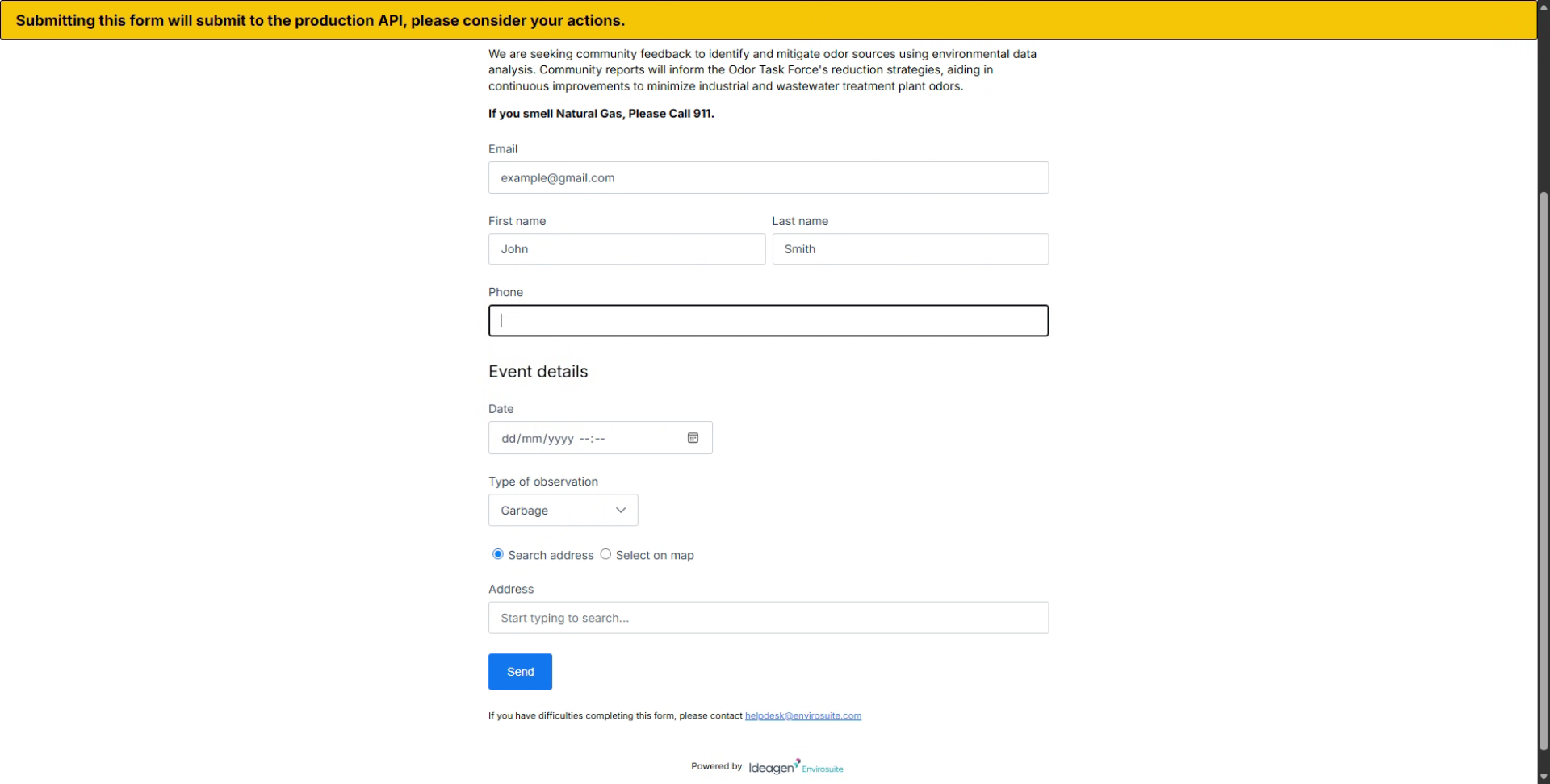 Enter Phone Number