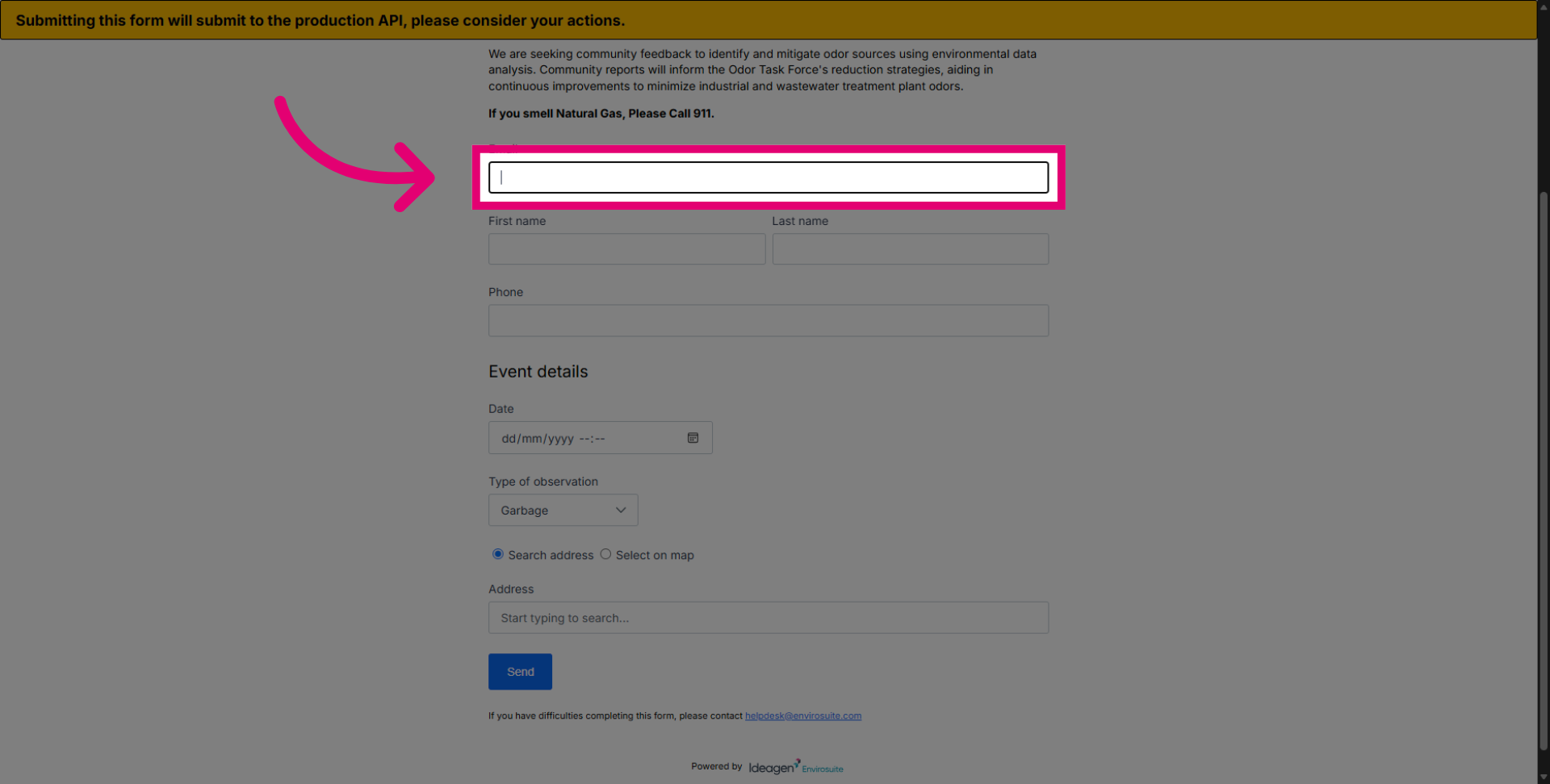 Input your Email