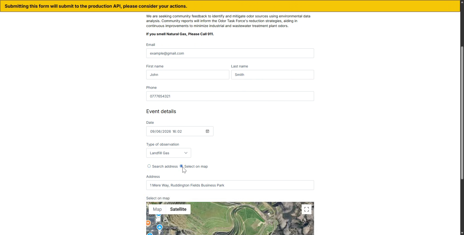 Interact with Map