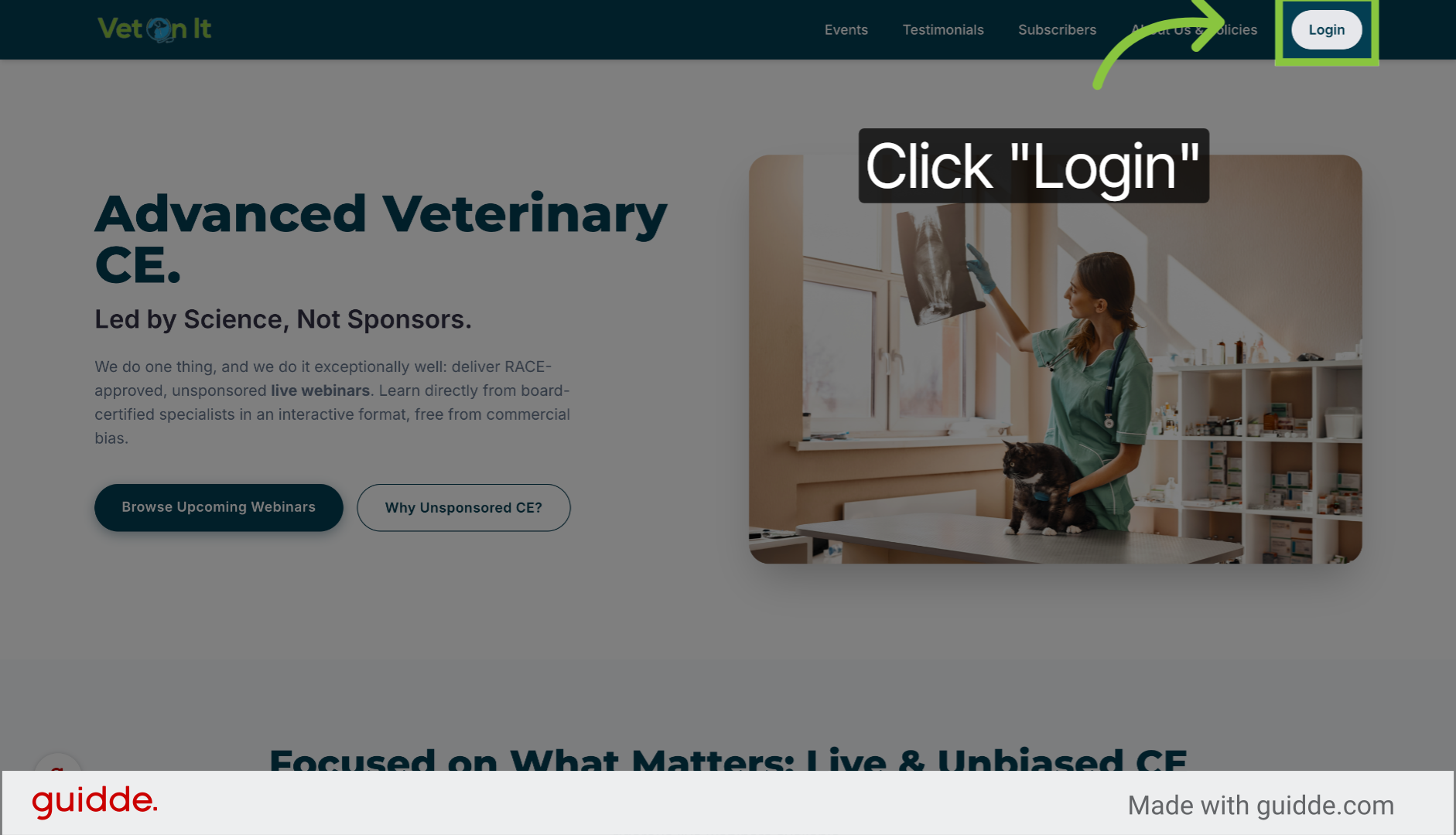 Click 'Login'