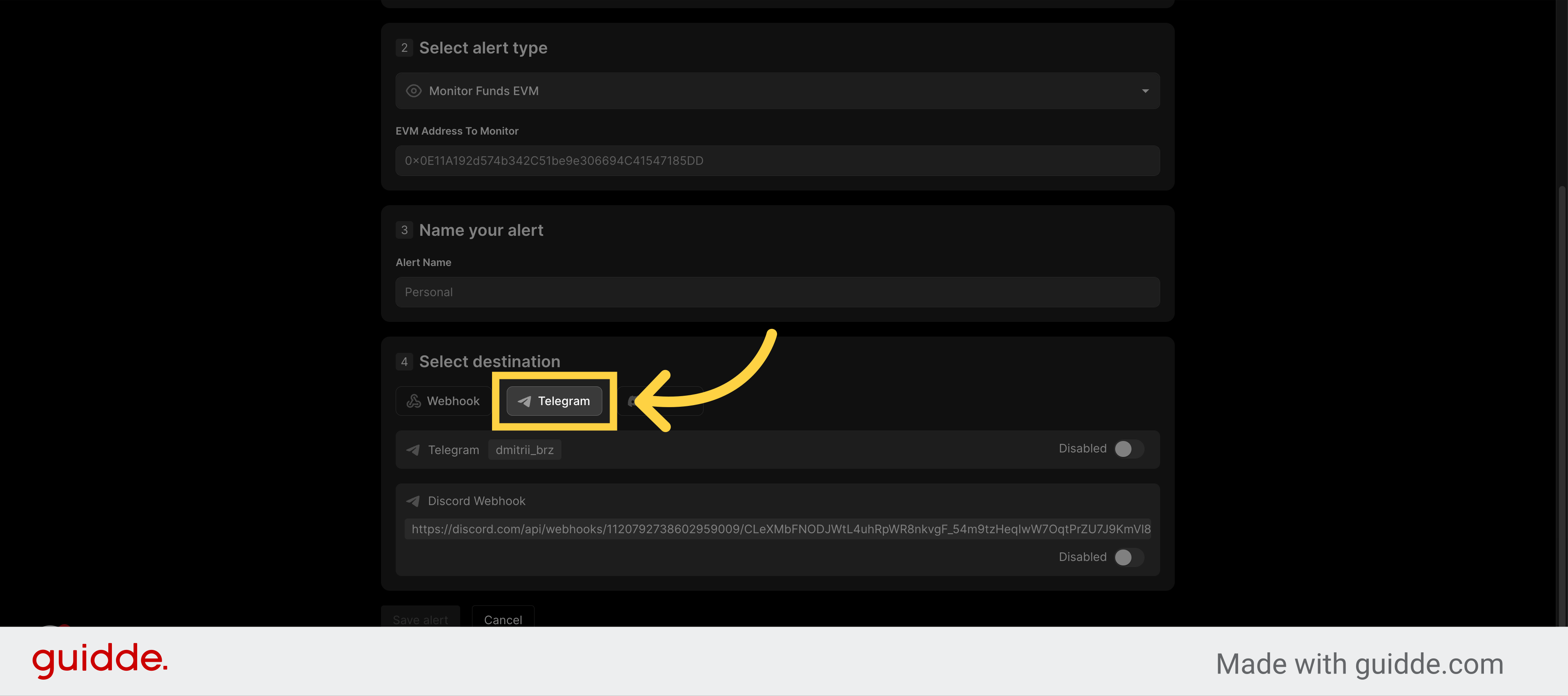 Choose a destination
