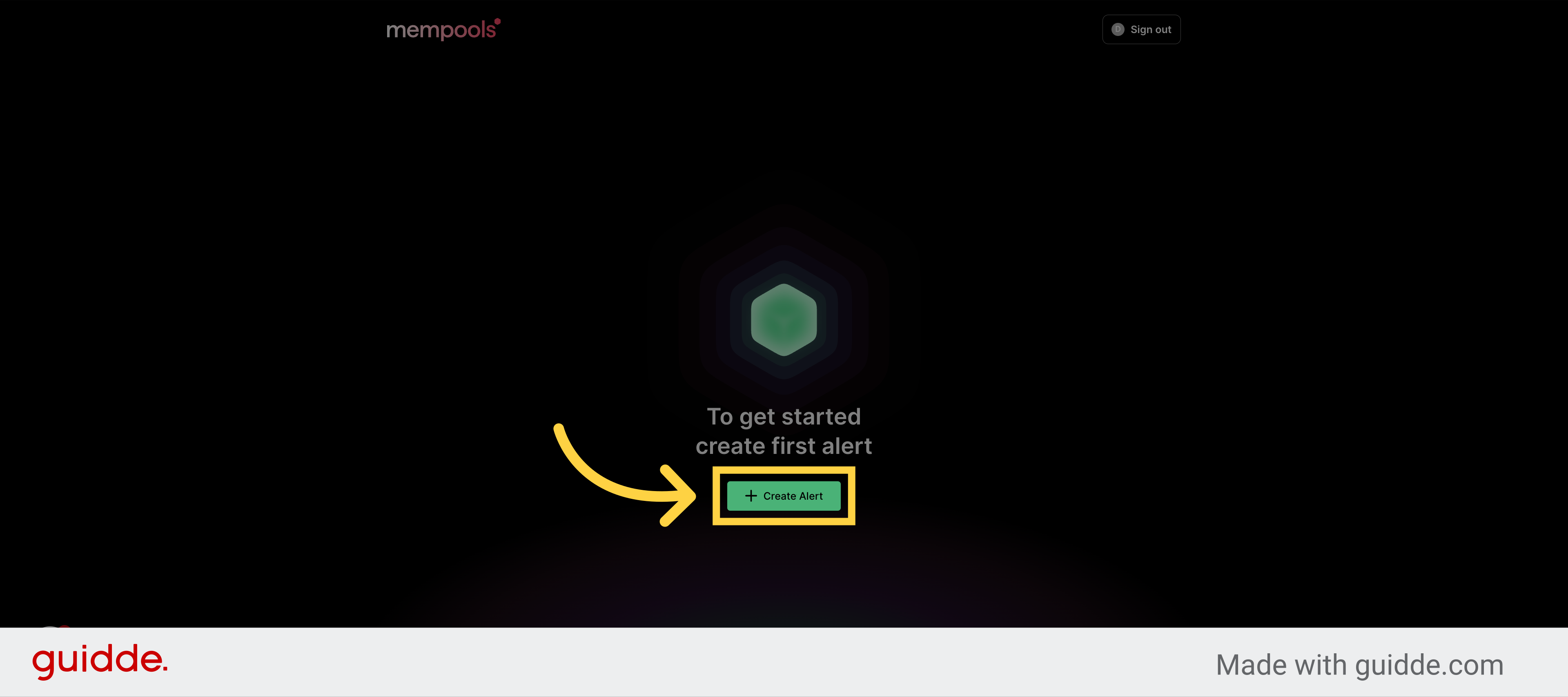 Click 'Create Alert'