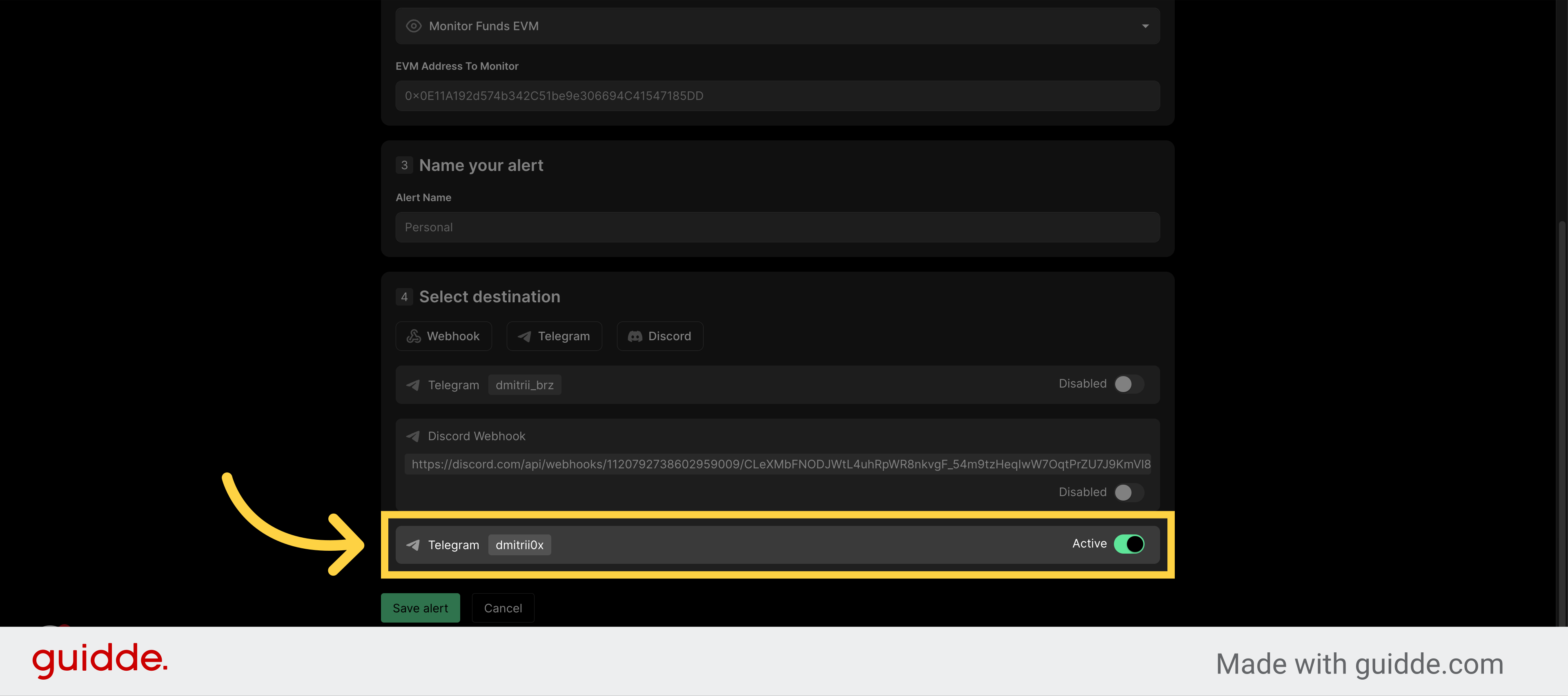 Destination is ready