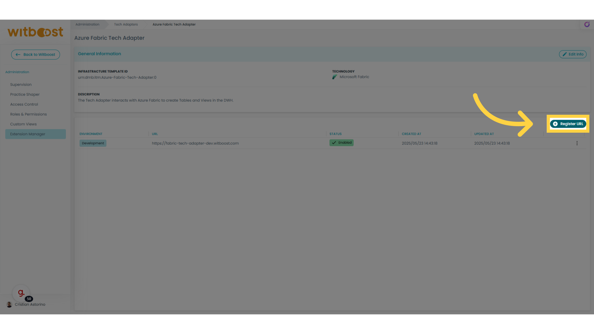 Register another URL