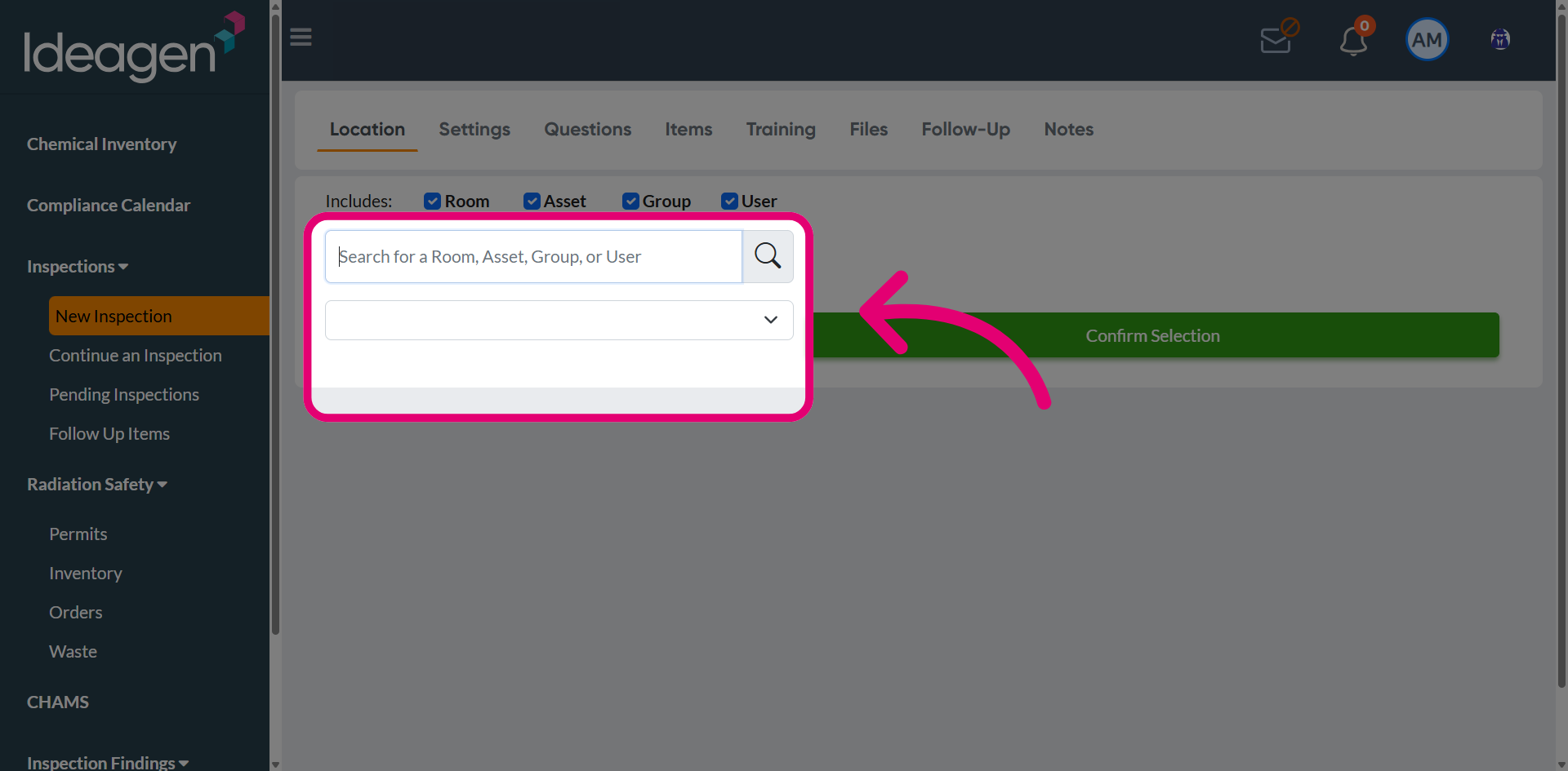 Open Search Field