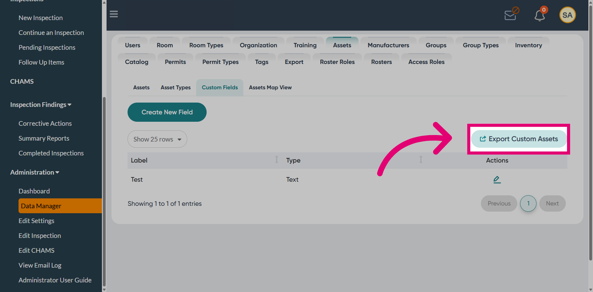 Export Custom Asset Data