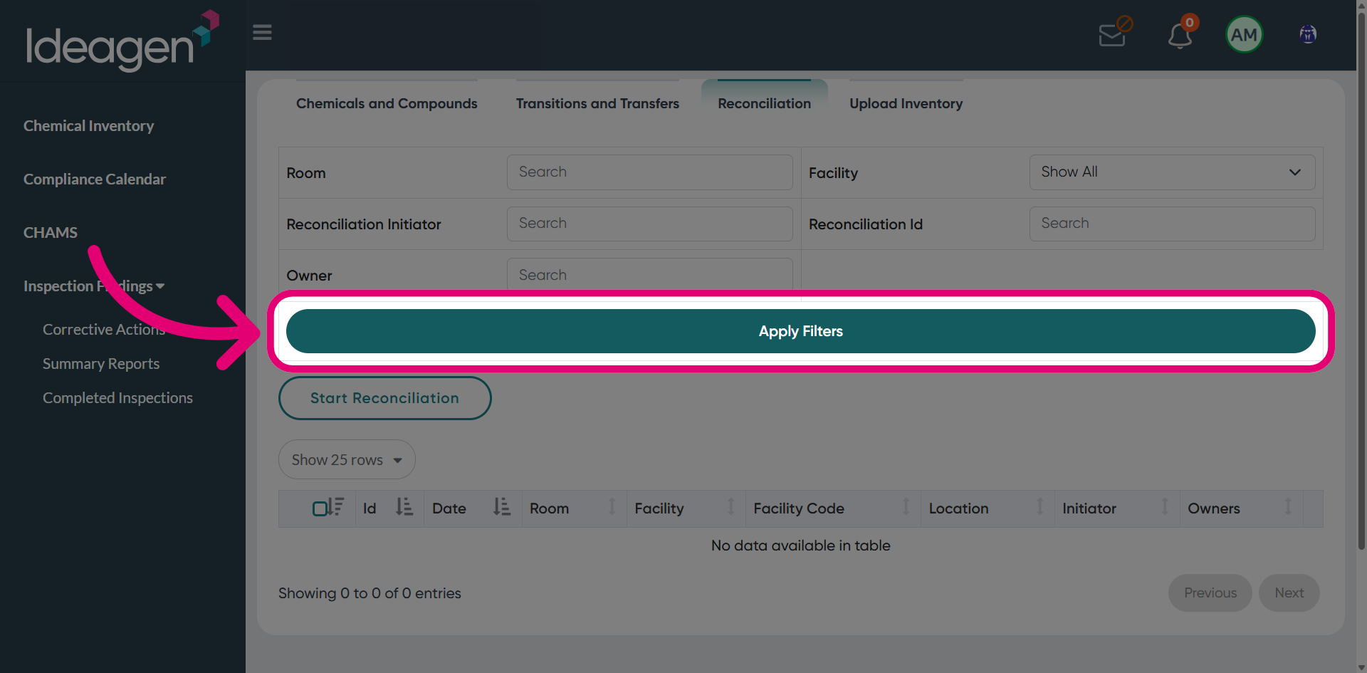 Click 'Apply Filters'