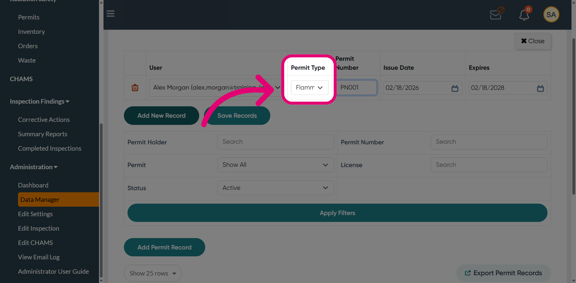 Choose a permit type