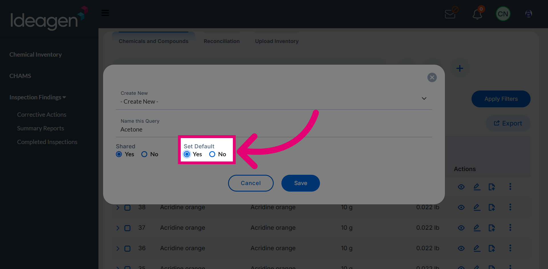 Default Filters