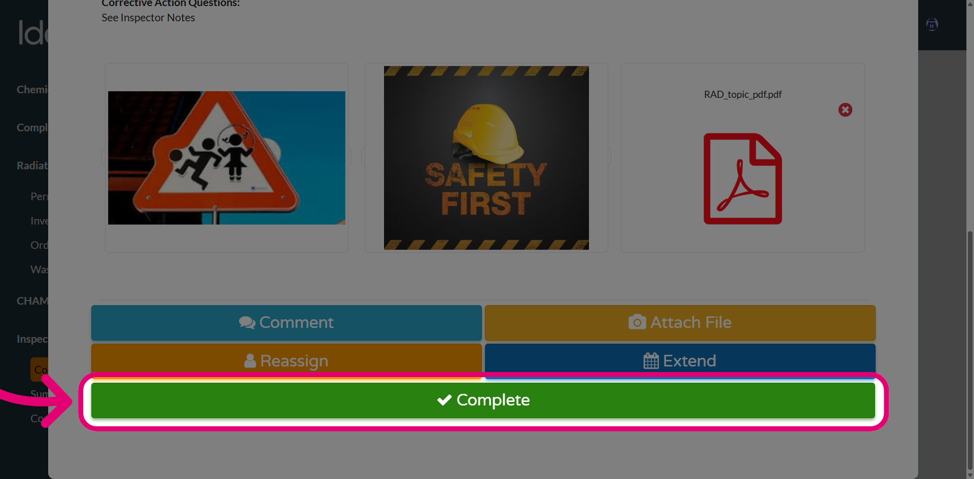 Click 'Complete'