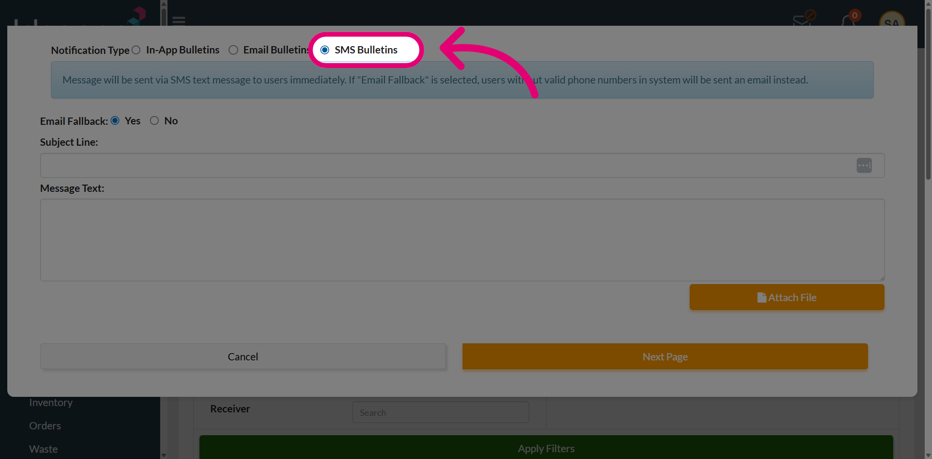 Select SMS Bulletins