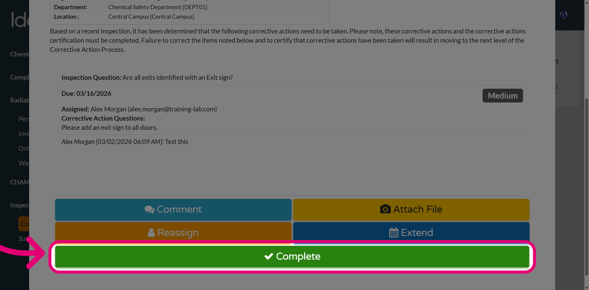 Click 'Complete'