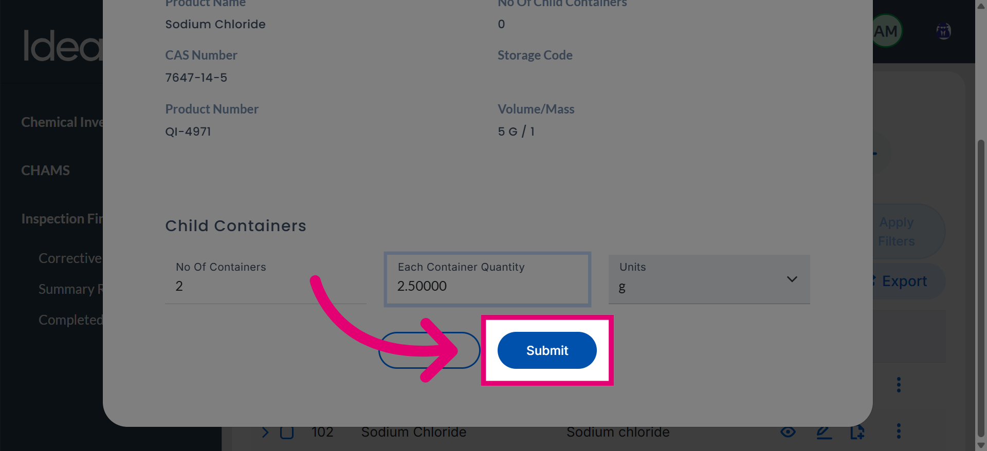 Submit Dispensing Record