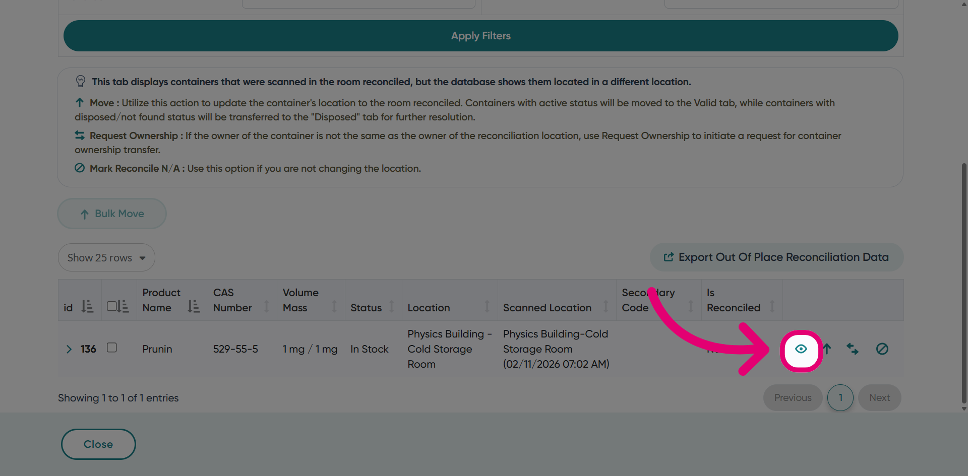 Click 'View Inventory'