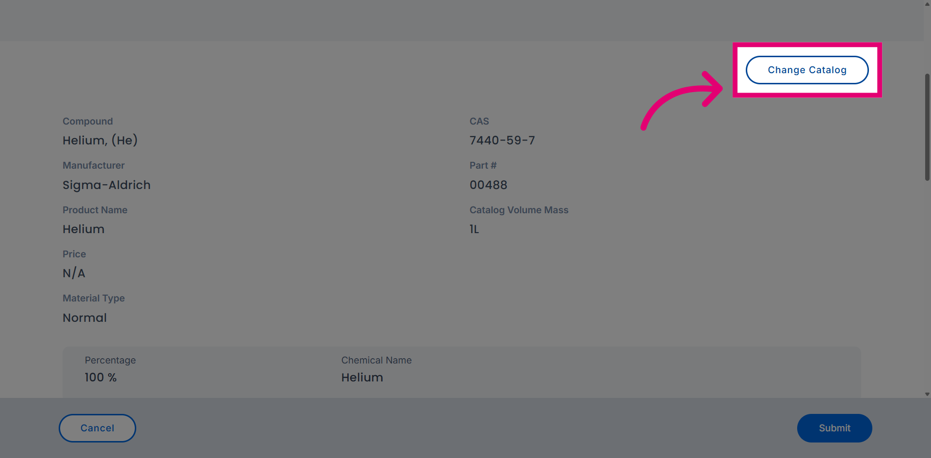 Open Catalog Change