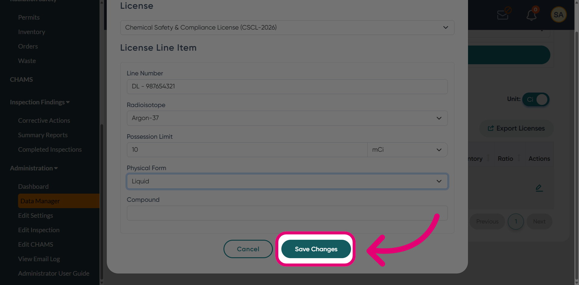 Click 'Save Changes'