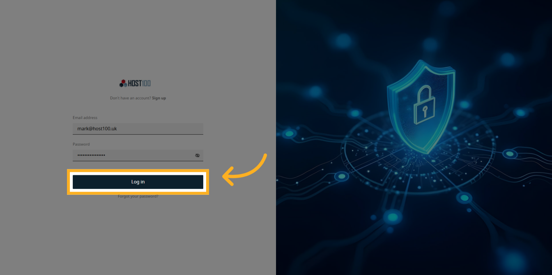 Click Log In Button