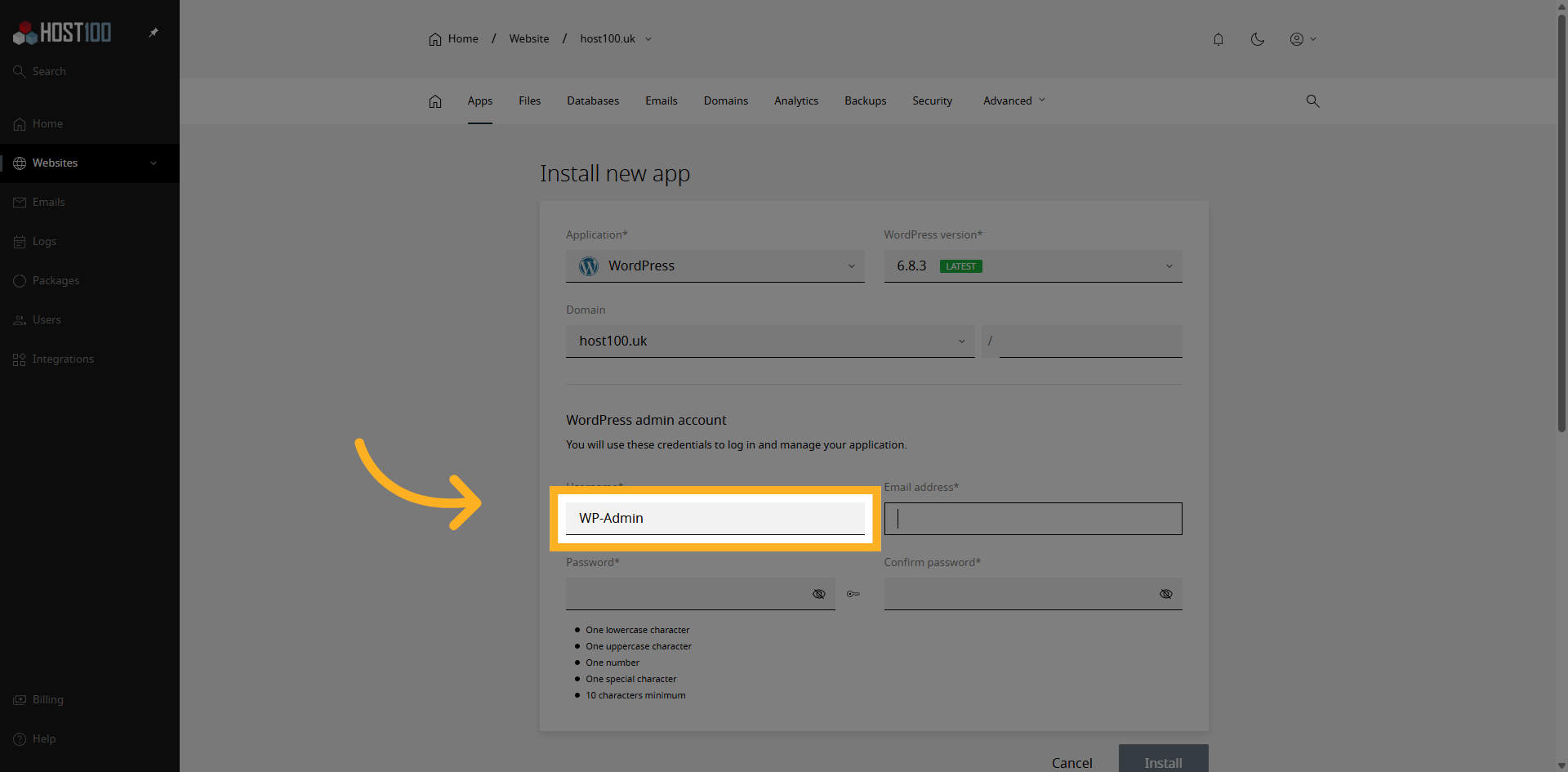 WordPress Admin Username