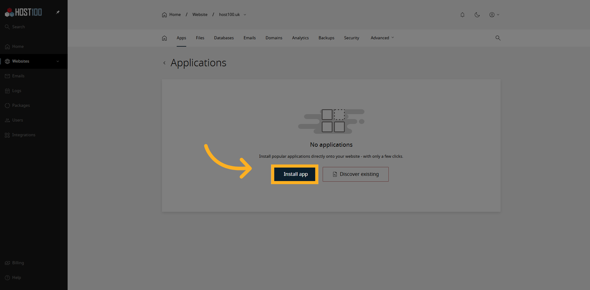 Start App Installation