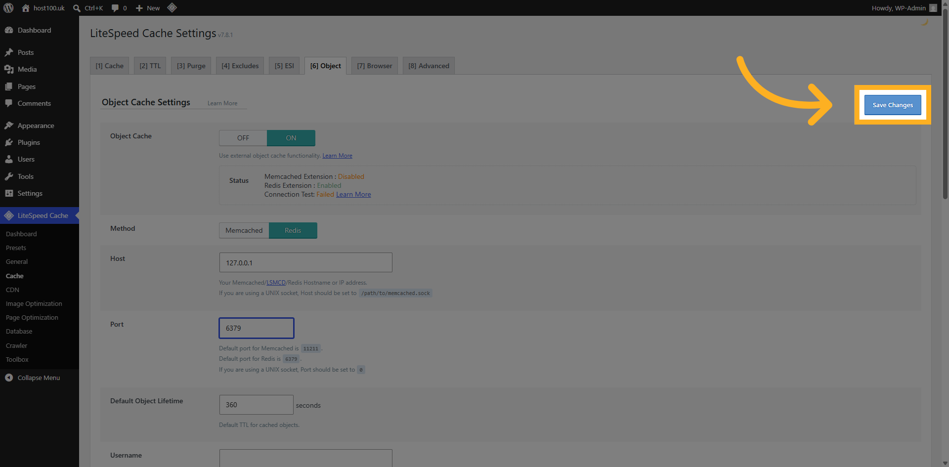 Save Final Settings