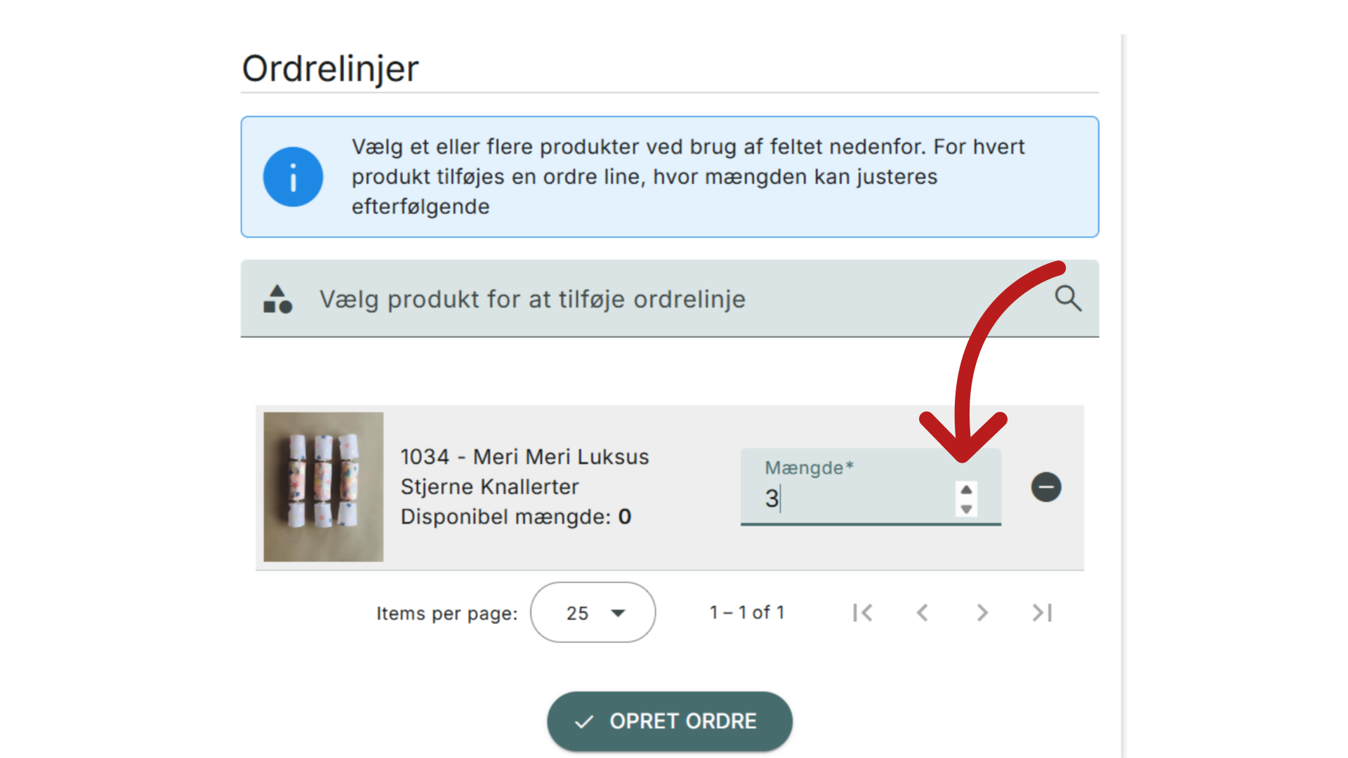 Juster mængde