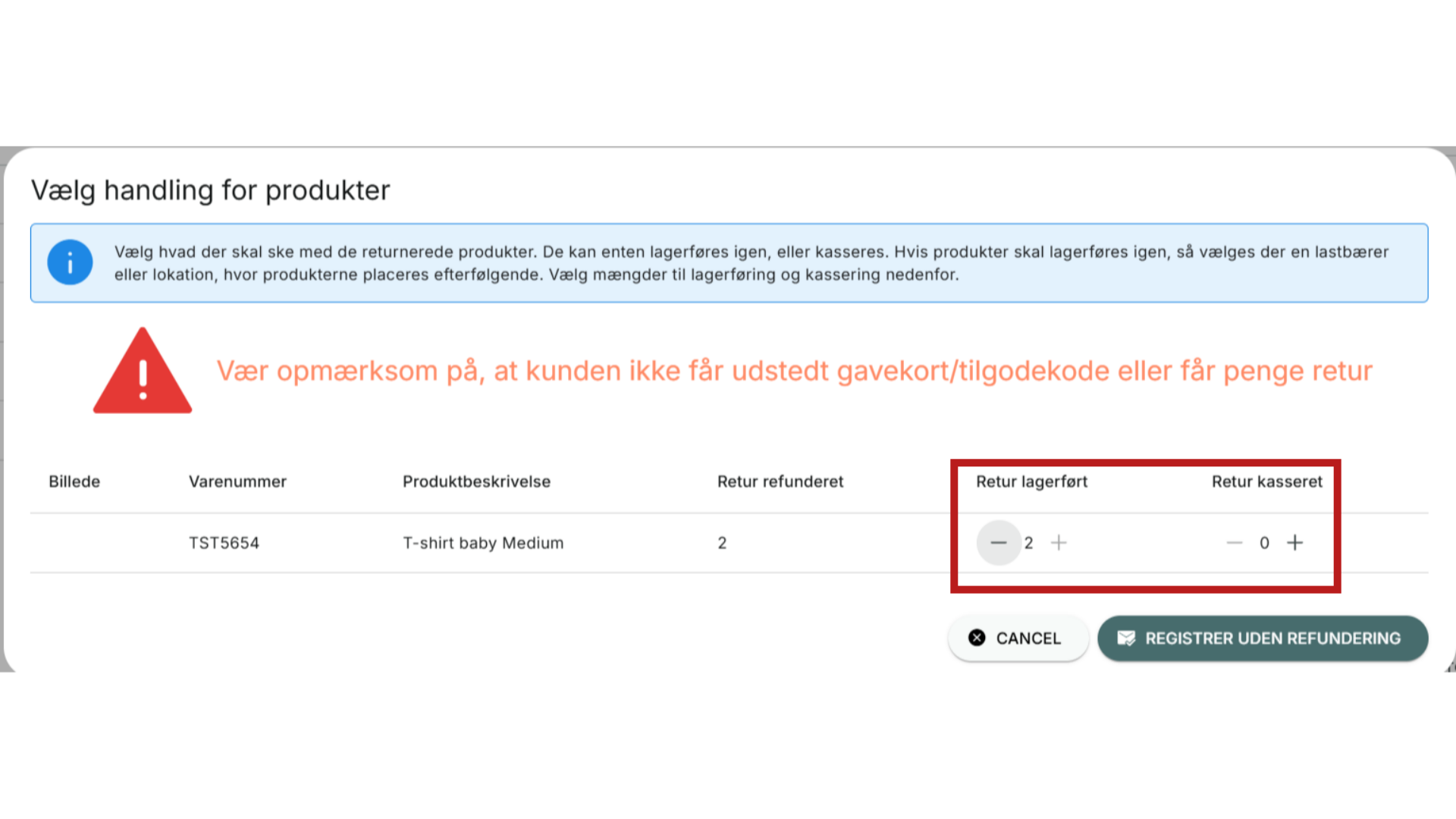 Tag stilling til produkterne
