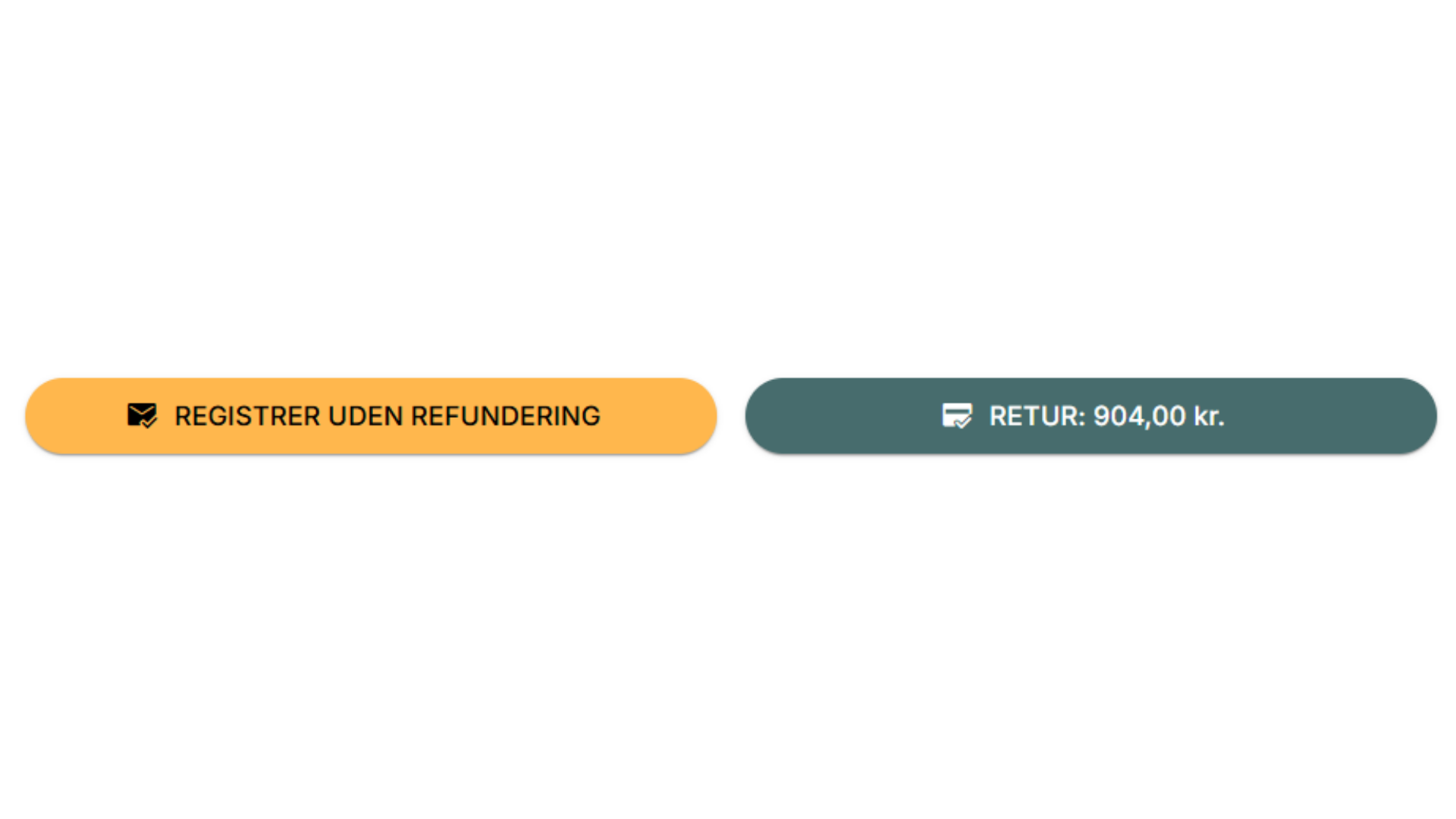 Registrere din retur med eller uden refundering