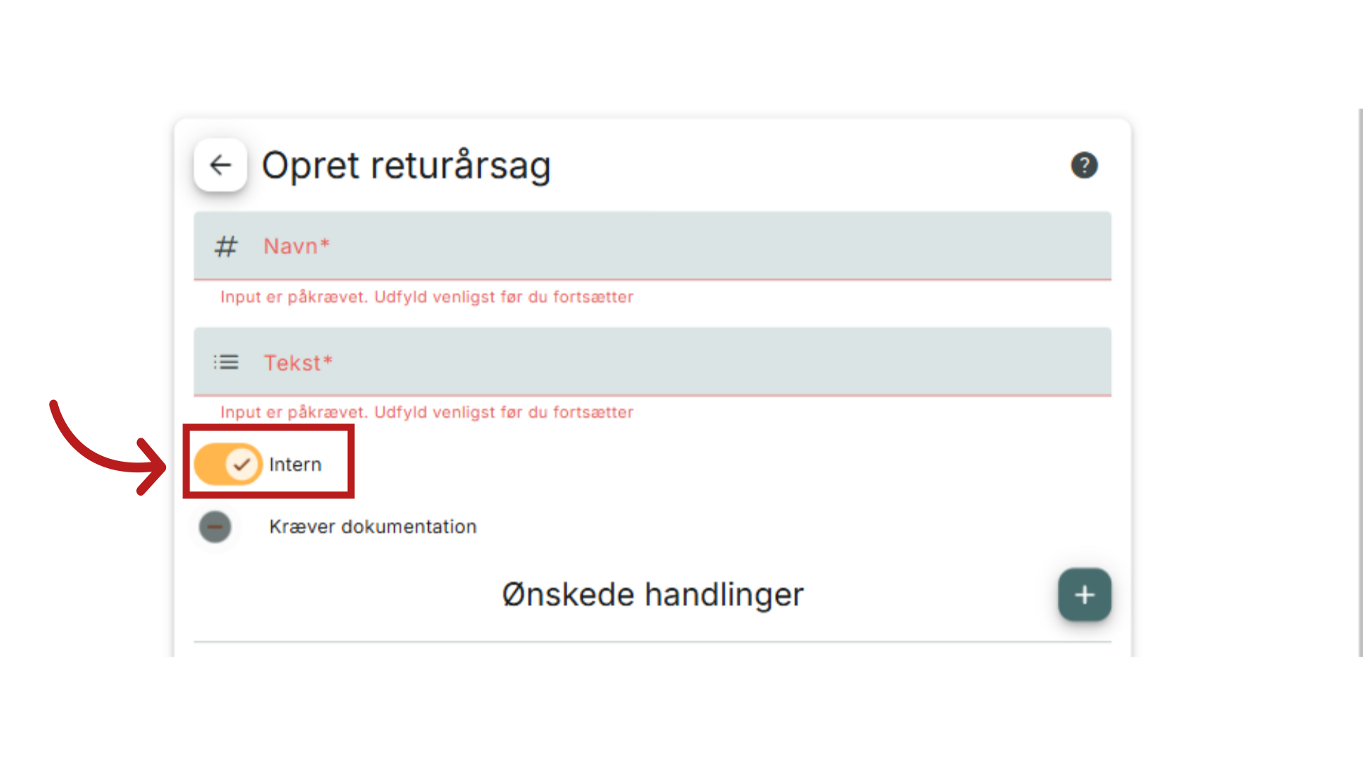 Er den intern?