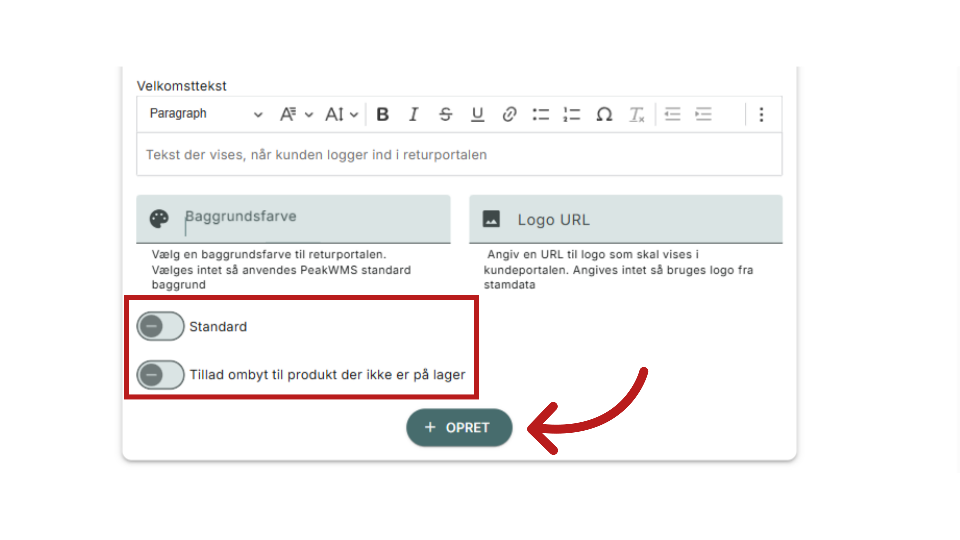 Tilladelser (valgfri)