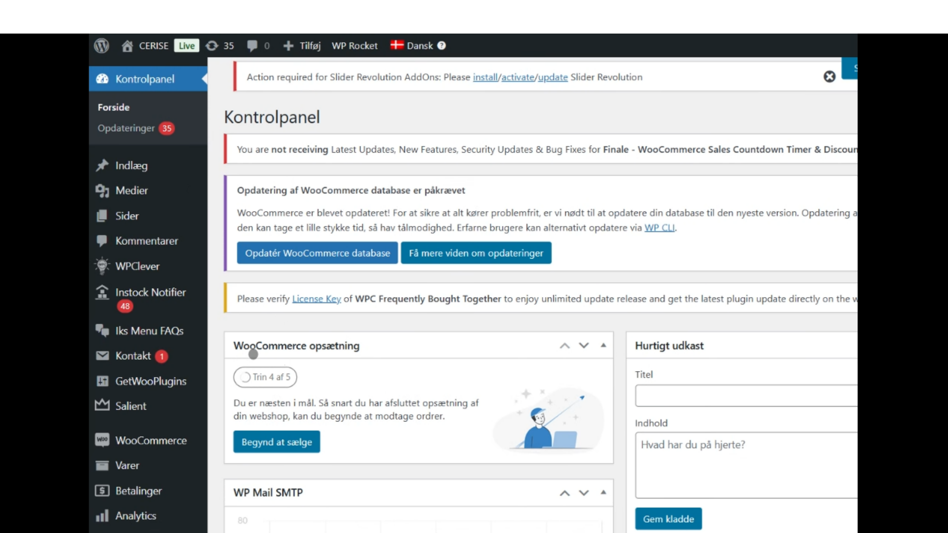 Log ind i Back-end på din webshop