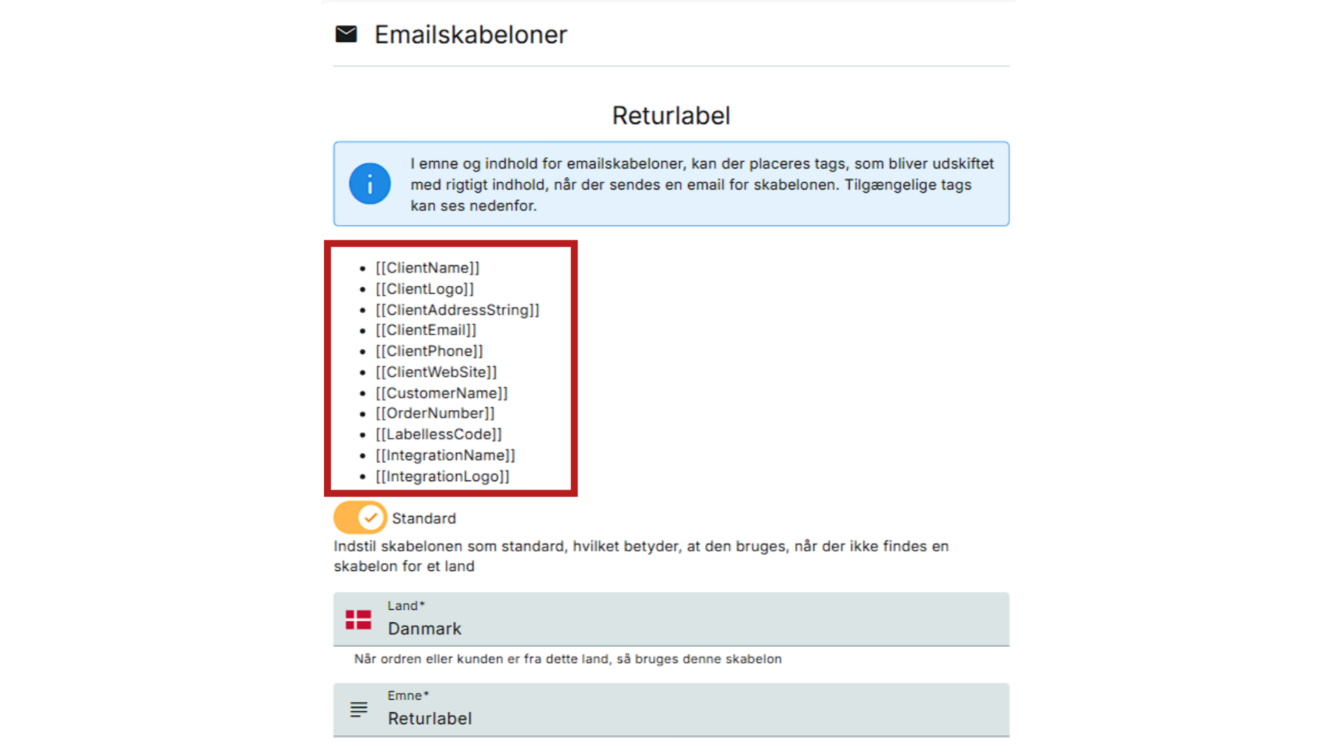 Indsæt nemt generel info om virksomheden