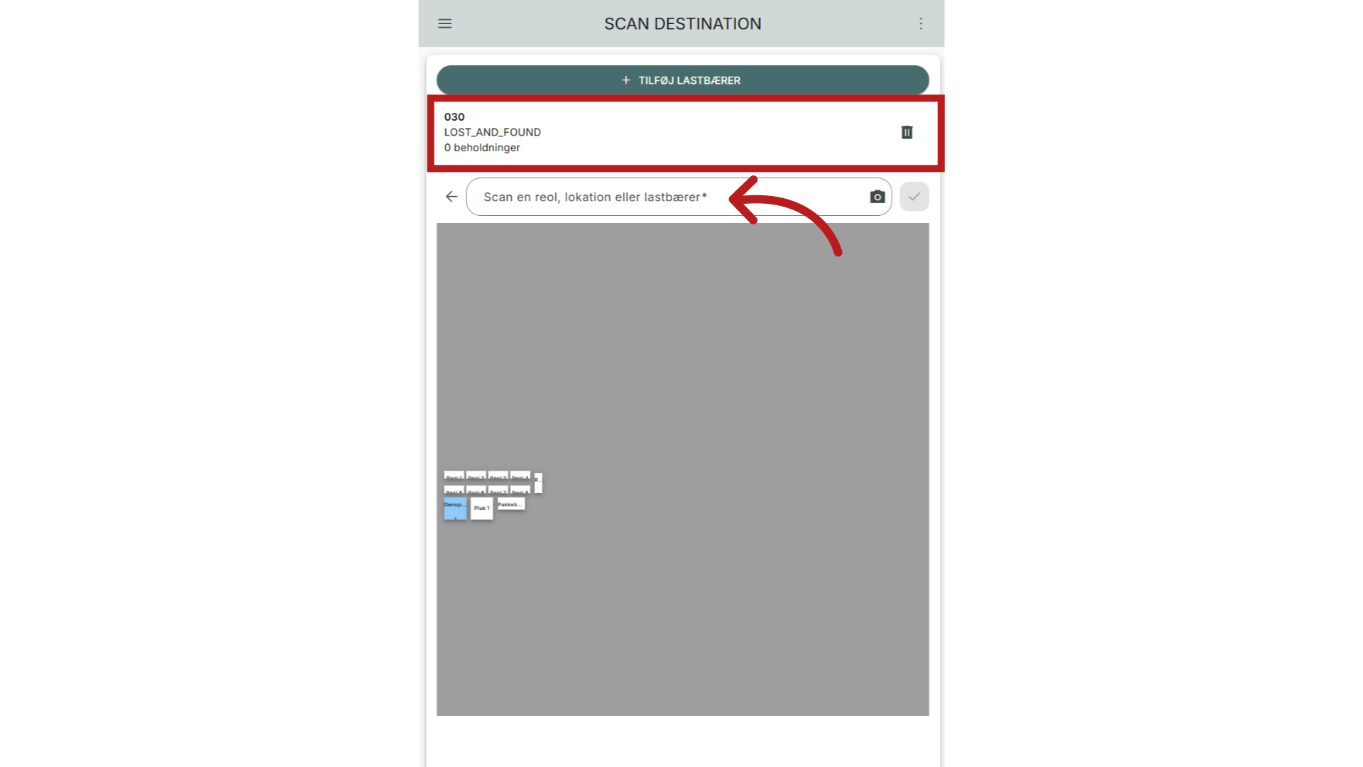 Scan destination