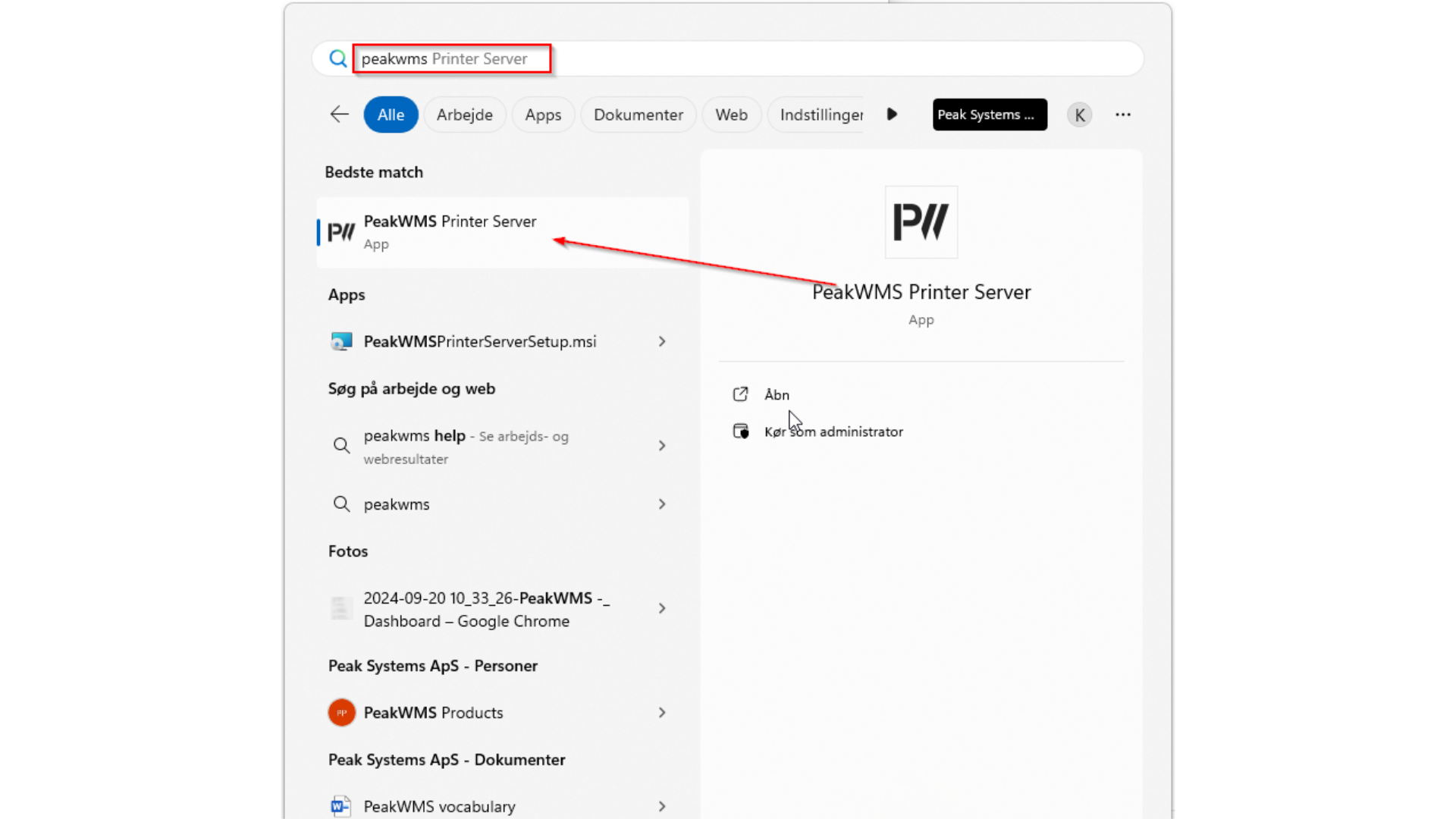 Installer print server